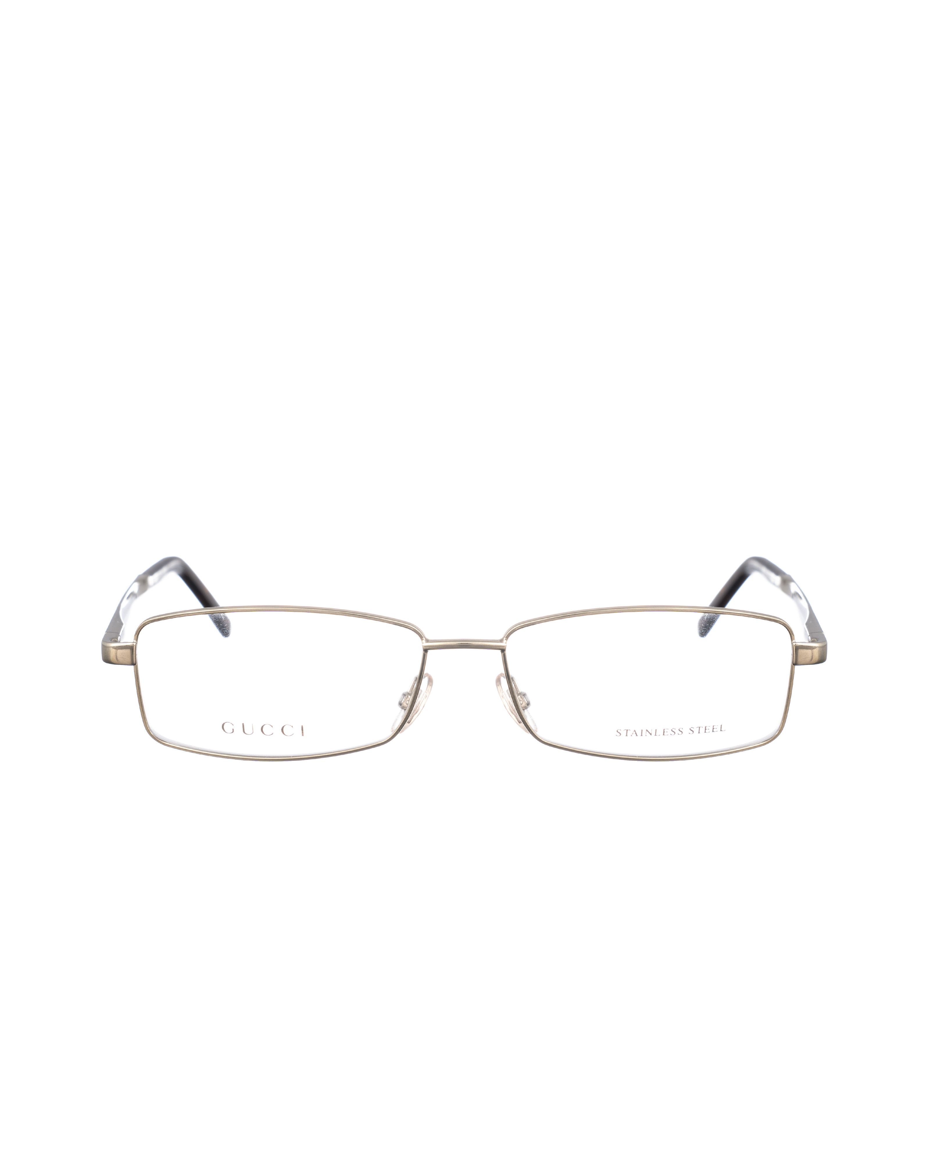 Gucci Gucci 00s Dark Silver Rectangular Thin Glasses Size ONE SIZE - 2 Thumbnail