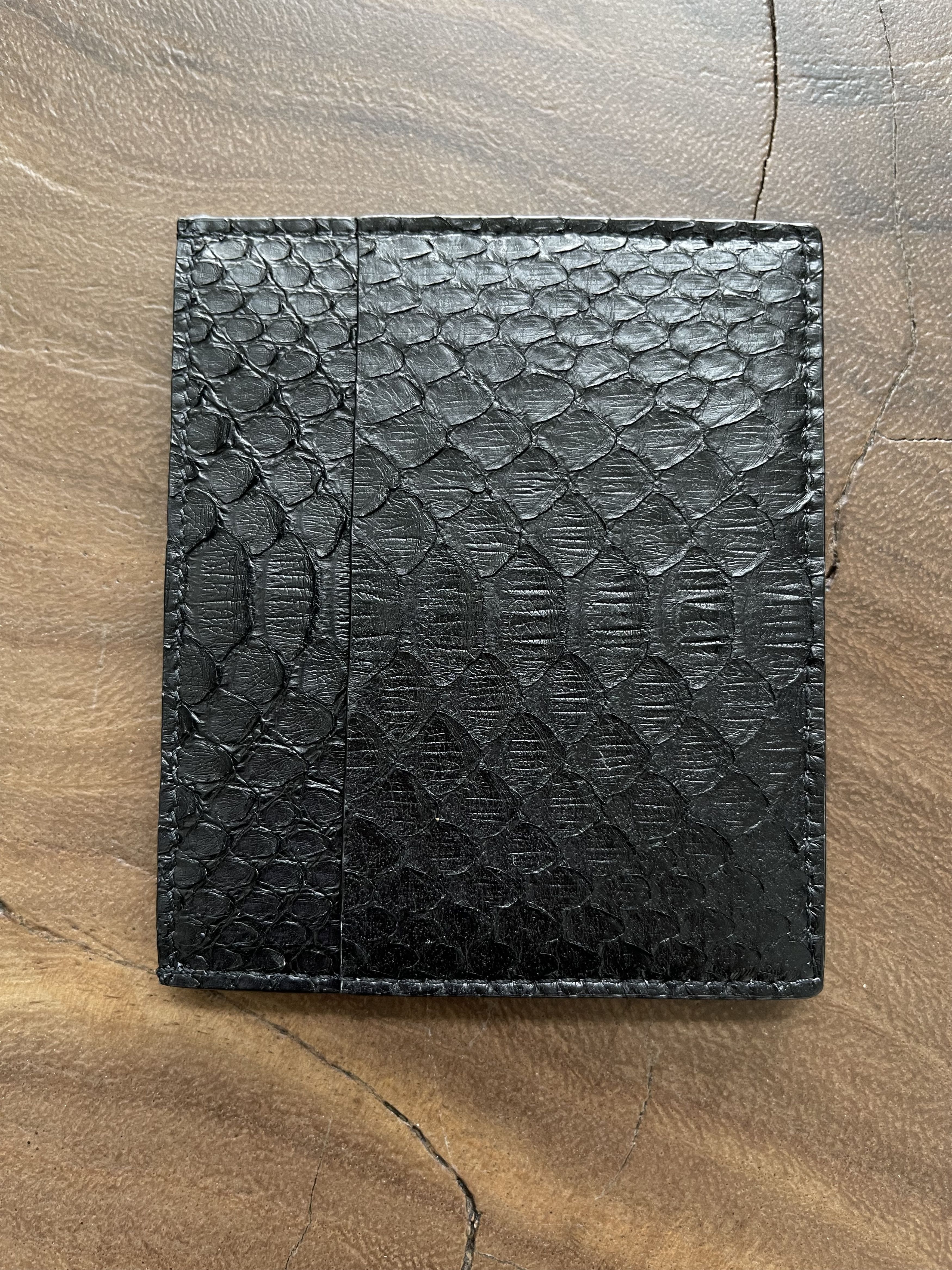 Rick Owens Python Snake Lamb Leather Square Card Holder SS23 Edfu | Grailed