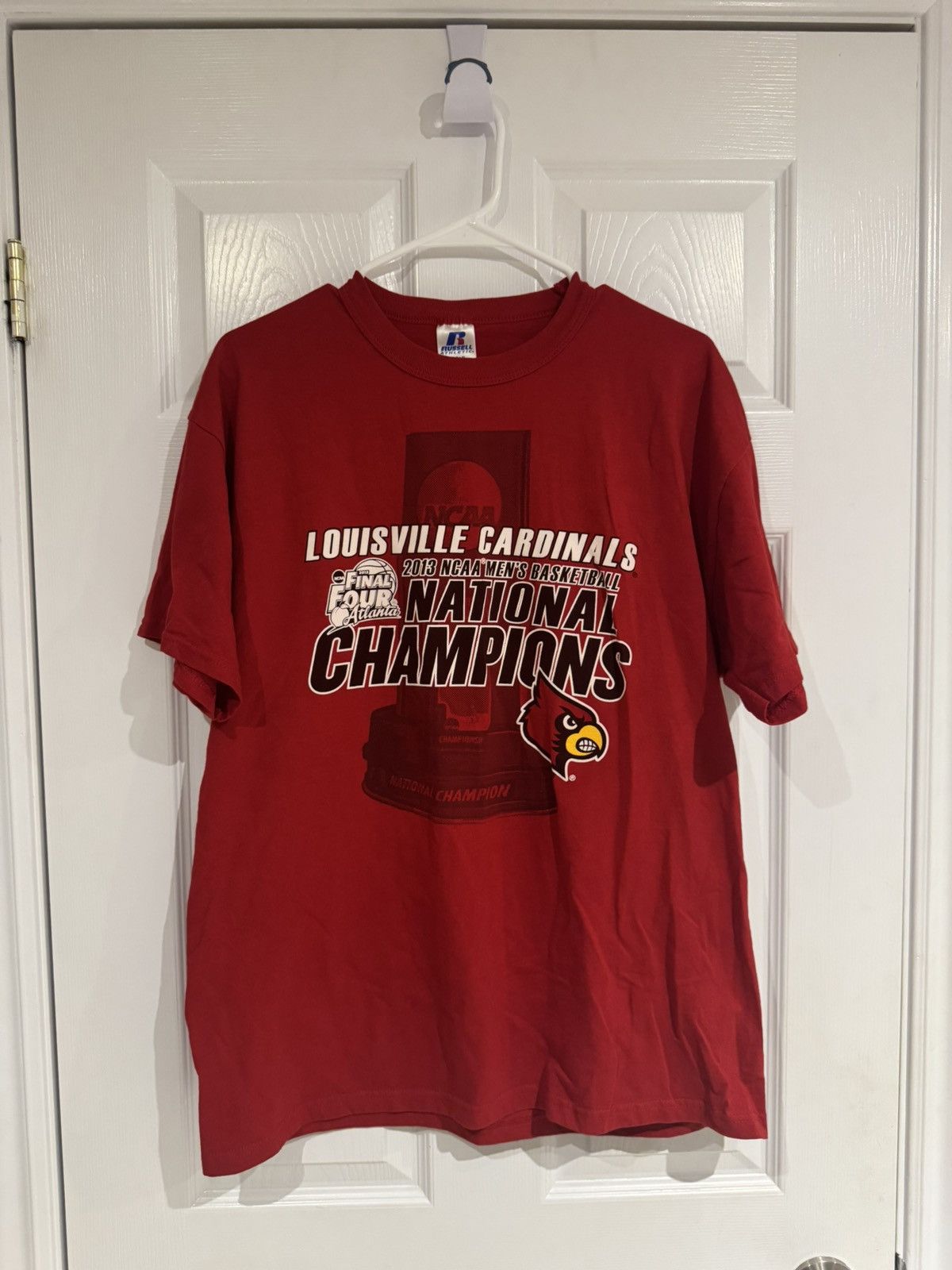 NCAA Vintage 2013 LOUISVILLE CARDINALS NATIONAL CHAMPS TEE red Size US L / EU 52-54 / 3 - 2 Thumbnail