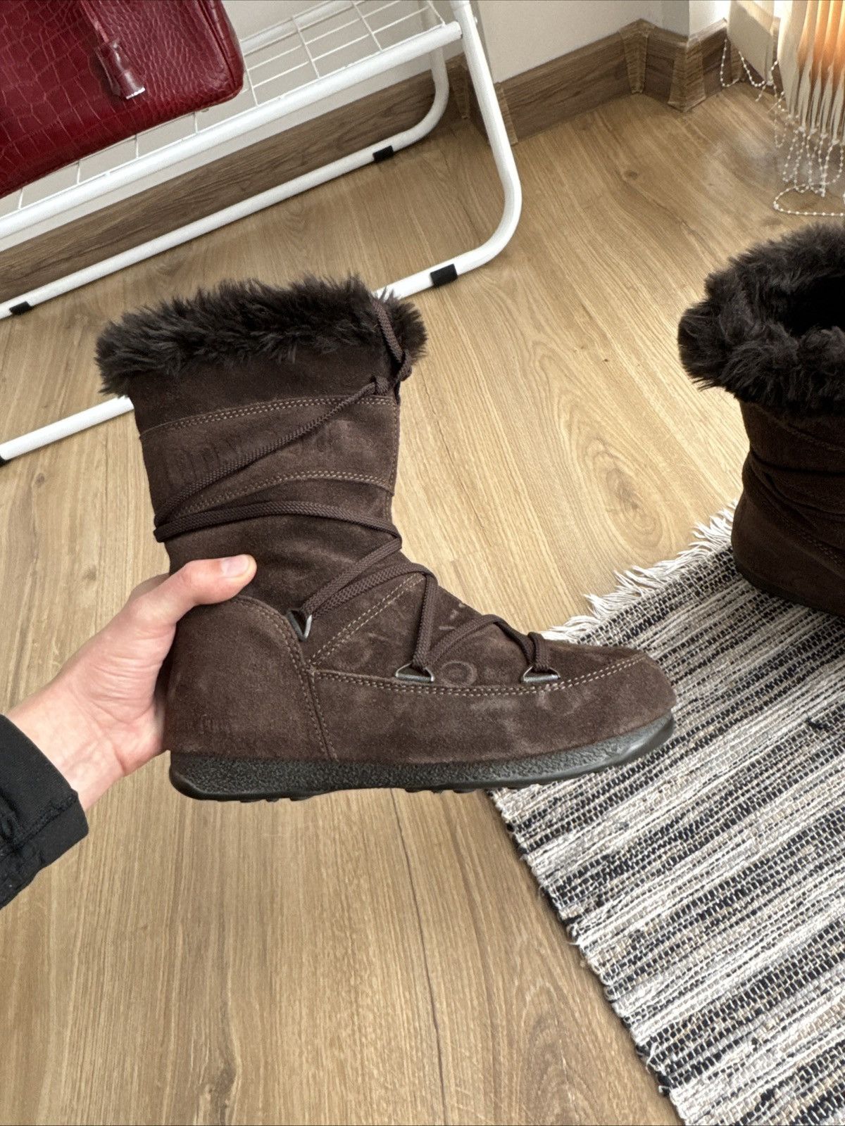 Moon Boot Moon Boot Suede Vintage Brown Hype Y2K Shoes Snow Boots Size US 6 / IT 36 - 6 Thumbnail