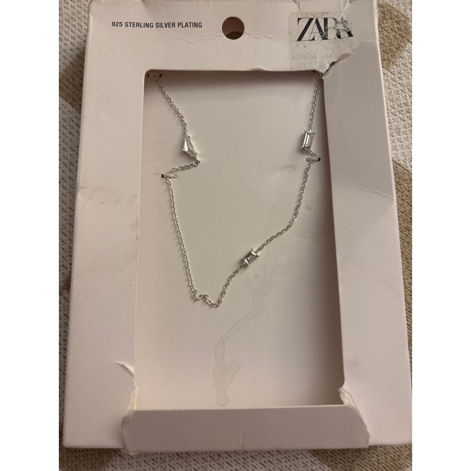 Zara NWT- Zara ZARA CHAIN ​​WITH CONTRAST PENDANT AND RHINESTONES Size ONE SIZE - 3 Thumbnail