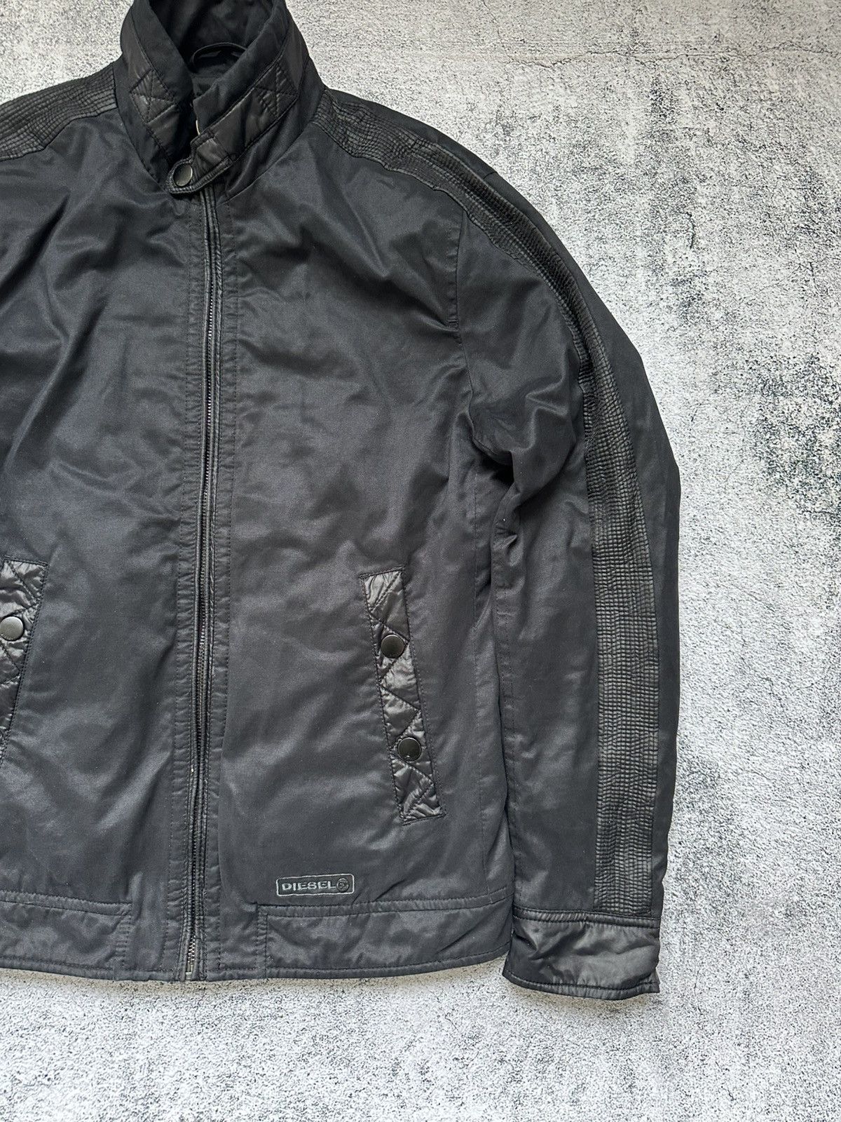 Diesel Diesel Biker Zip Jacket Logo Black Men’s Size US S / EU 44-46 / 1 - 5 Thumbnail