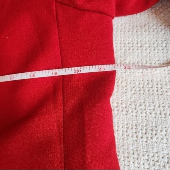 Vintage Tahari Arthur S. Levine Red Lined Sz. 14 Jacket with Pockets Size XL / US 12-14 / IT 48-50 - 9 Thumbnail