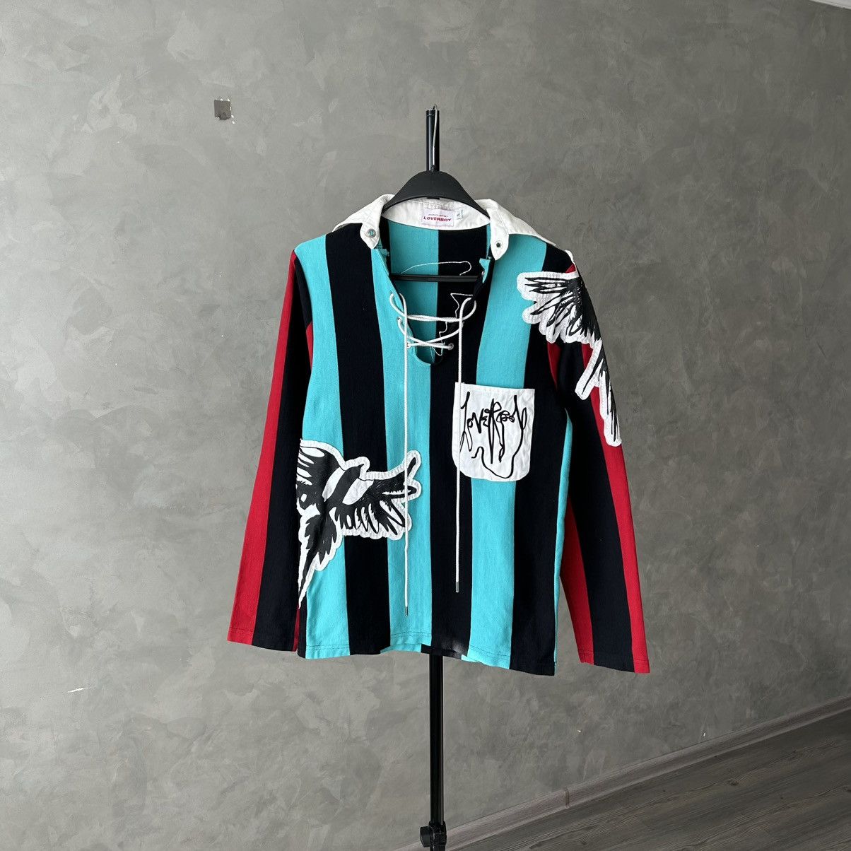 Charles Jeffrey LOVERBOY Charles Jeffrey Loverboy Magpie Striped Rugby Polo Size US S / EU 44-46 / 1 - 1 Thumbnail
