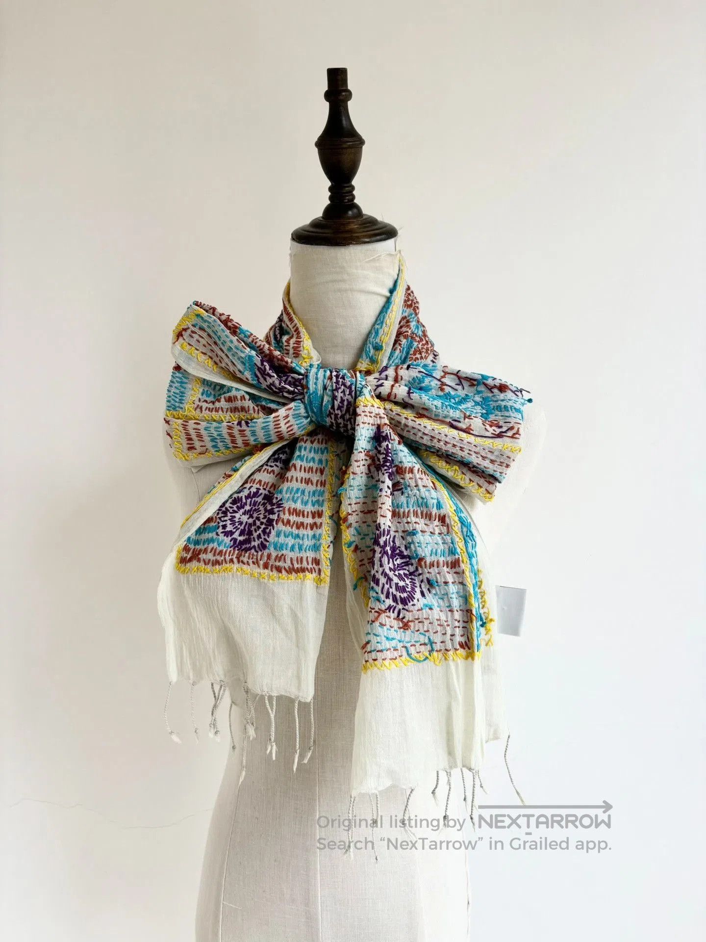 Vivienne Westwood Vivienne Westwood Vintage Saturn Embroidery Scarf. Size ONE SIZE - 4 Thumbnail