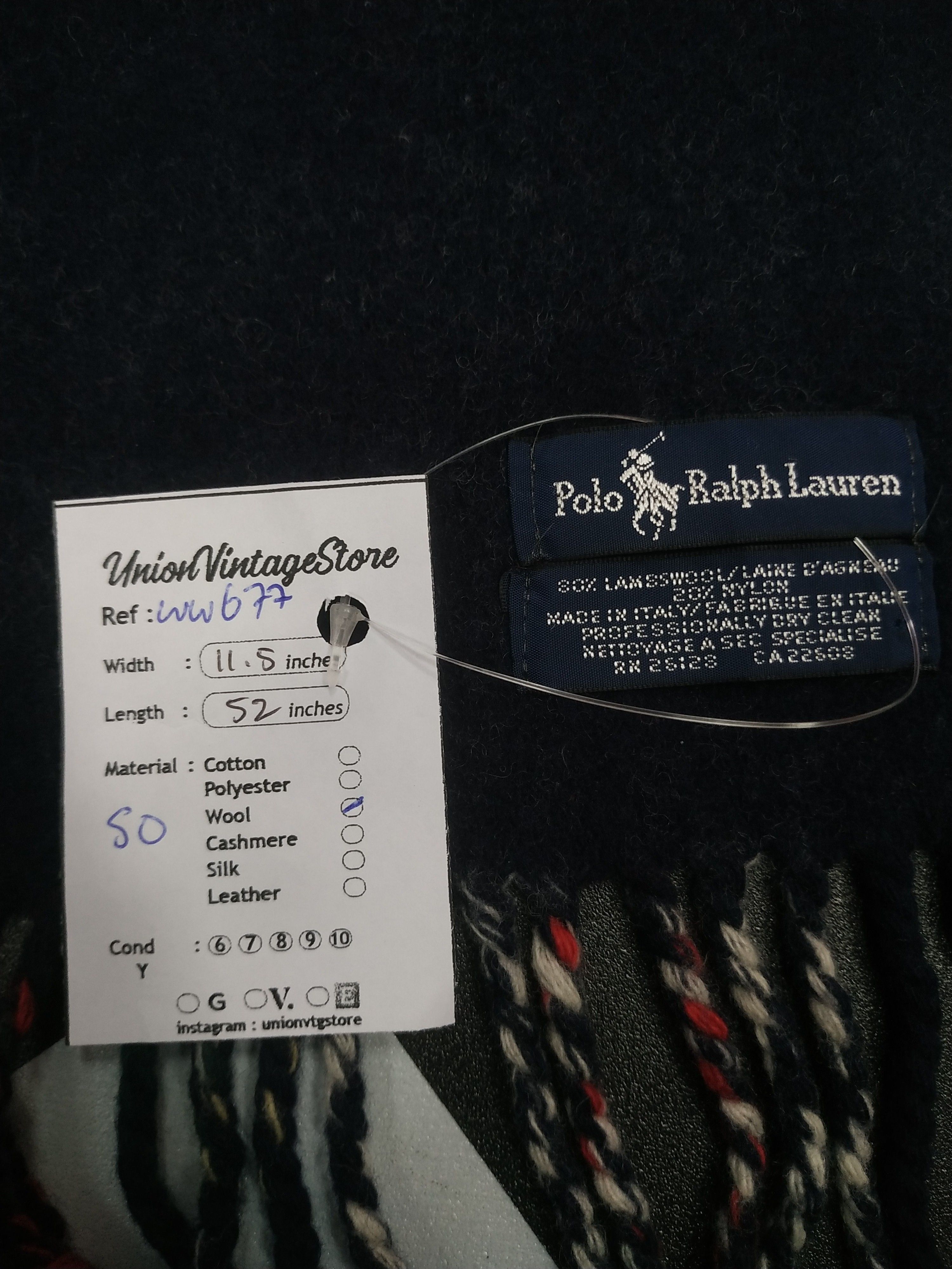 Polo Ralph Lauren × Vintage Polo Ralph Lauren Scarf / Muffler / Neckwear - WW677 Size ONE SIZE - 6 Thumbnail