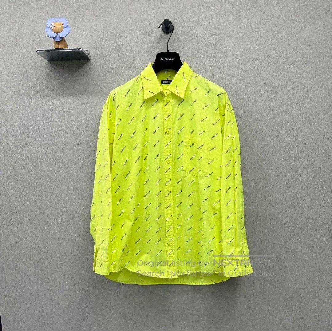 Balenciaga bright yellow long sleeve Balenciaga shirt. Size US M / EU 48-50 / 2 - 1 Thumbnail