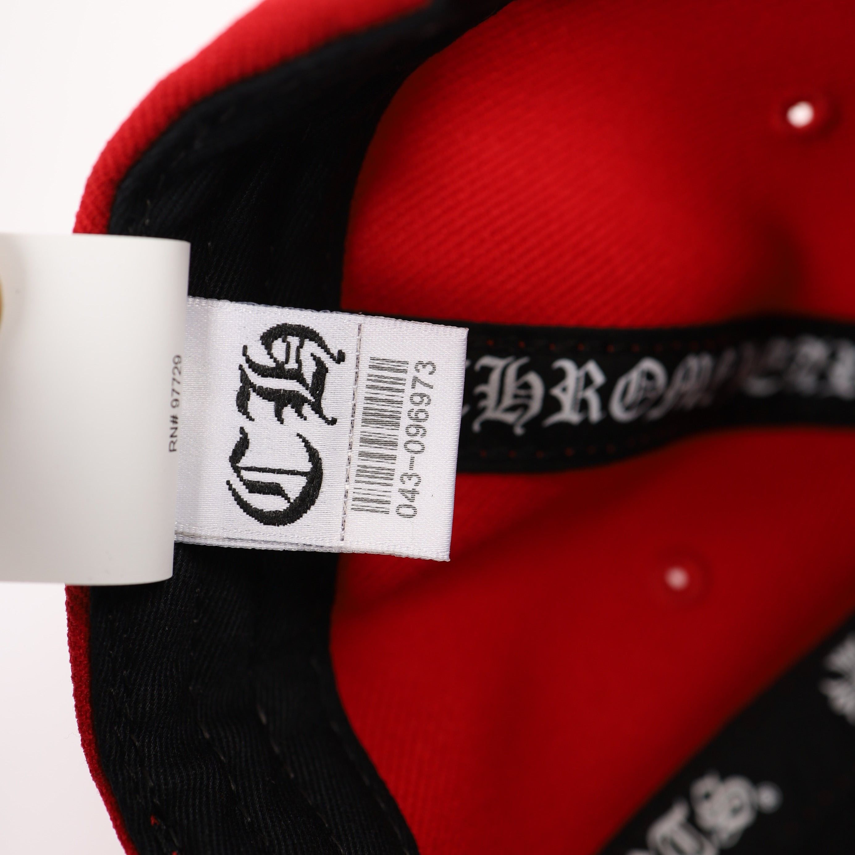 Chrome Hearts CH RED 6 PANEL HAT Size ONE SIZE - 9 Thumbnail