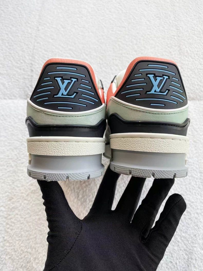 Louis Vuitton Louis Vuitton Trainer green and orange board shoes Size US 6 / IT 36 - 5 Thumbnail