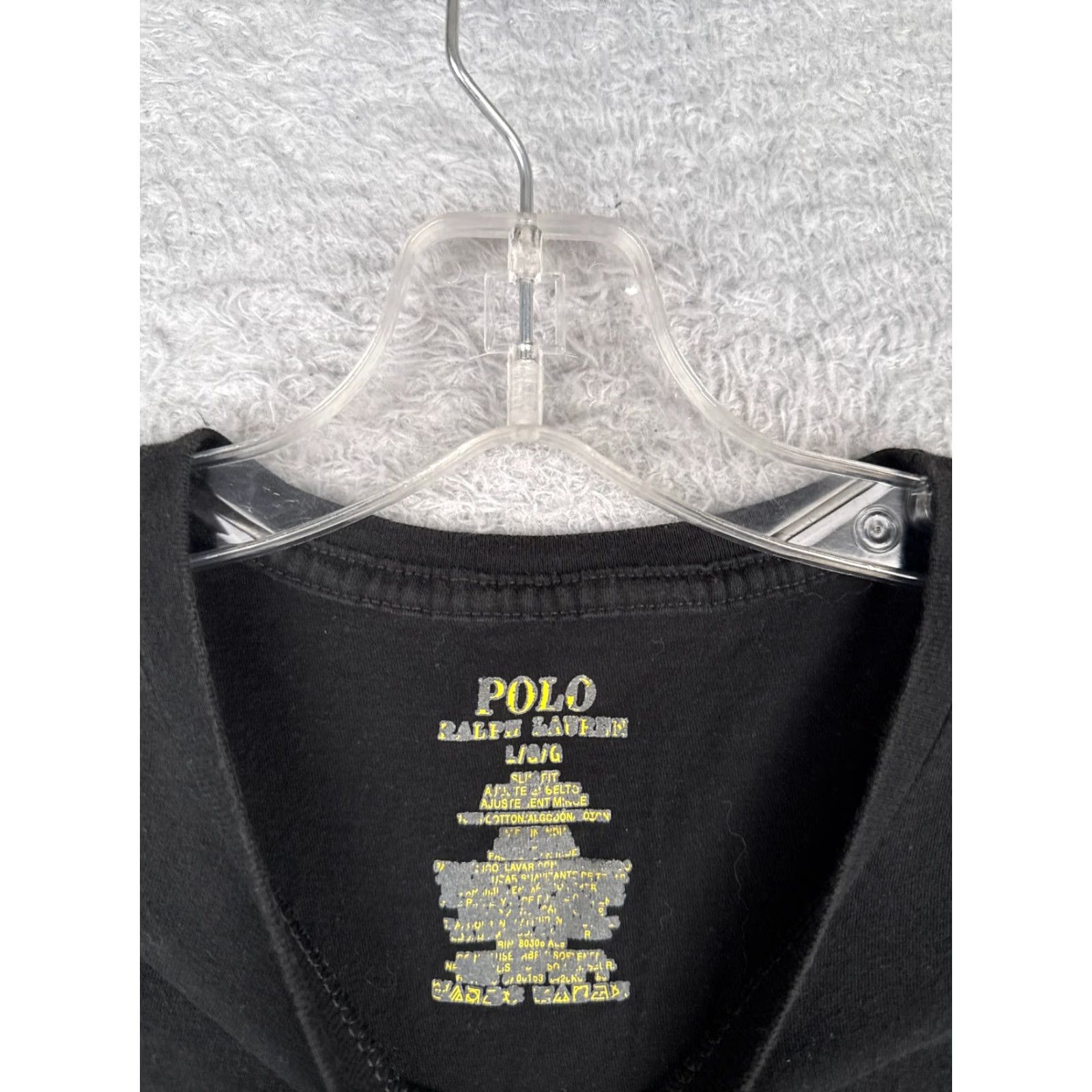 Ralph Lauren VINTAGE Ralph Lauren Shirt Adult Large Black Short Sleeve 100% Cotton Slim Fit Logo Embroidered Men L Black 90s/Classic Designer Sports Size US L / EU 52-54 / 3 - 6 Thumbnail