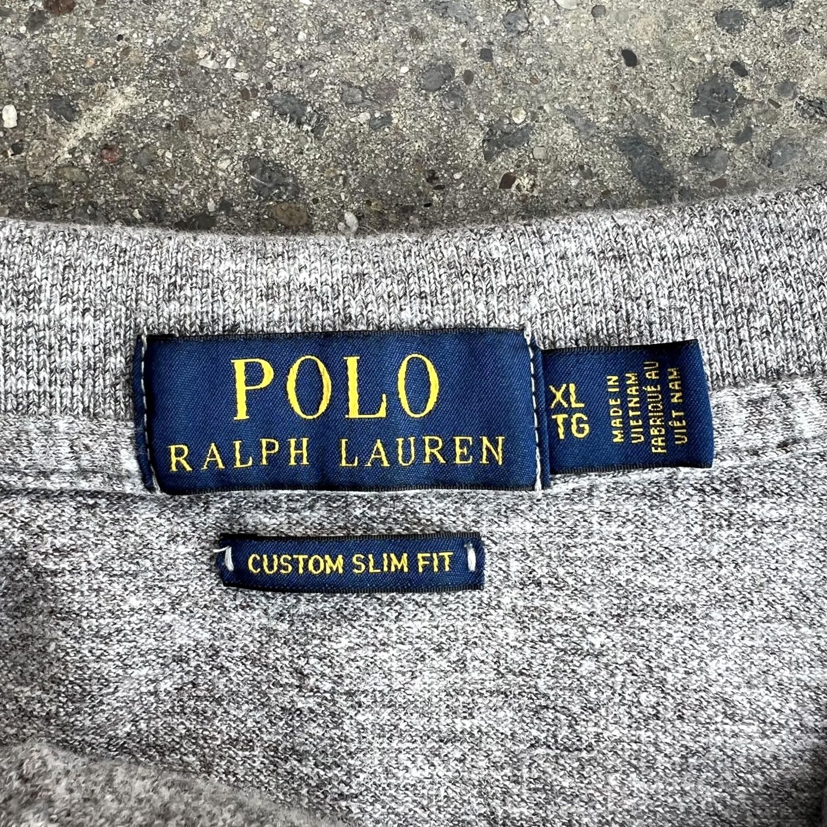 Polo Ralph Lauren Polo Ralph Lauren Polo Shirt Mens XL Gray Custom Slim Fit Pony Logo Casual Size US XL / EU 56 / 4 - 3 Thumbnail