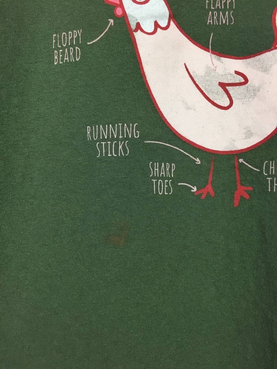 Vintage Anatomy Of A Chicken Country Farm Graphic Tee Size US L / EU 52-54 / 3 - 4 Thumbnail