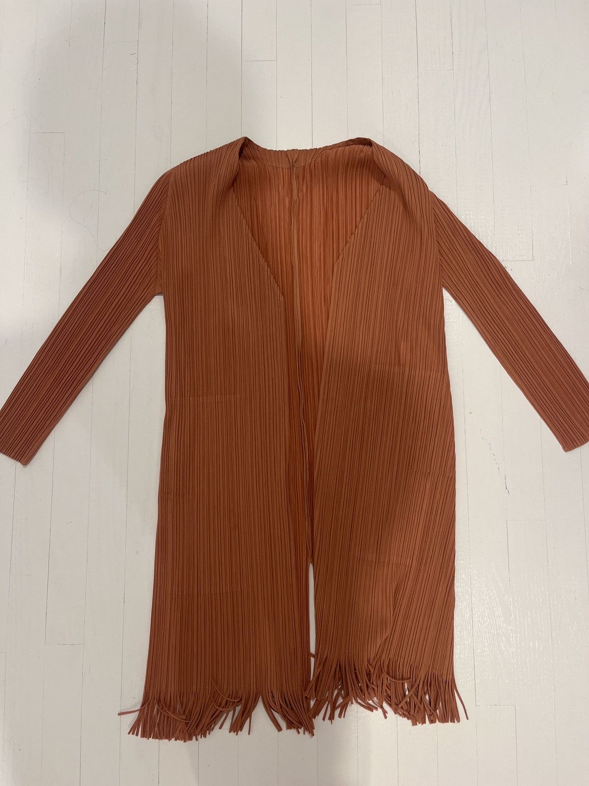 Pleats Please Issey Miyake Pleats Please orange tasseled jacket Size ONE SIZE - 1 Thumbnail