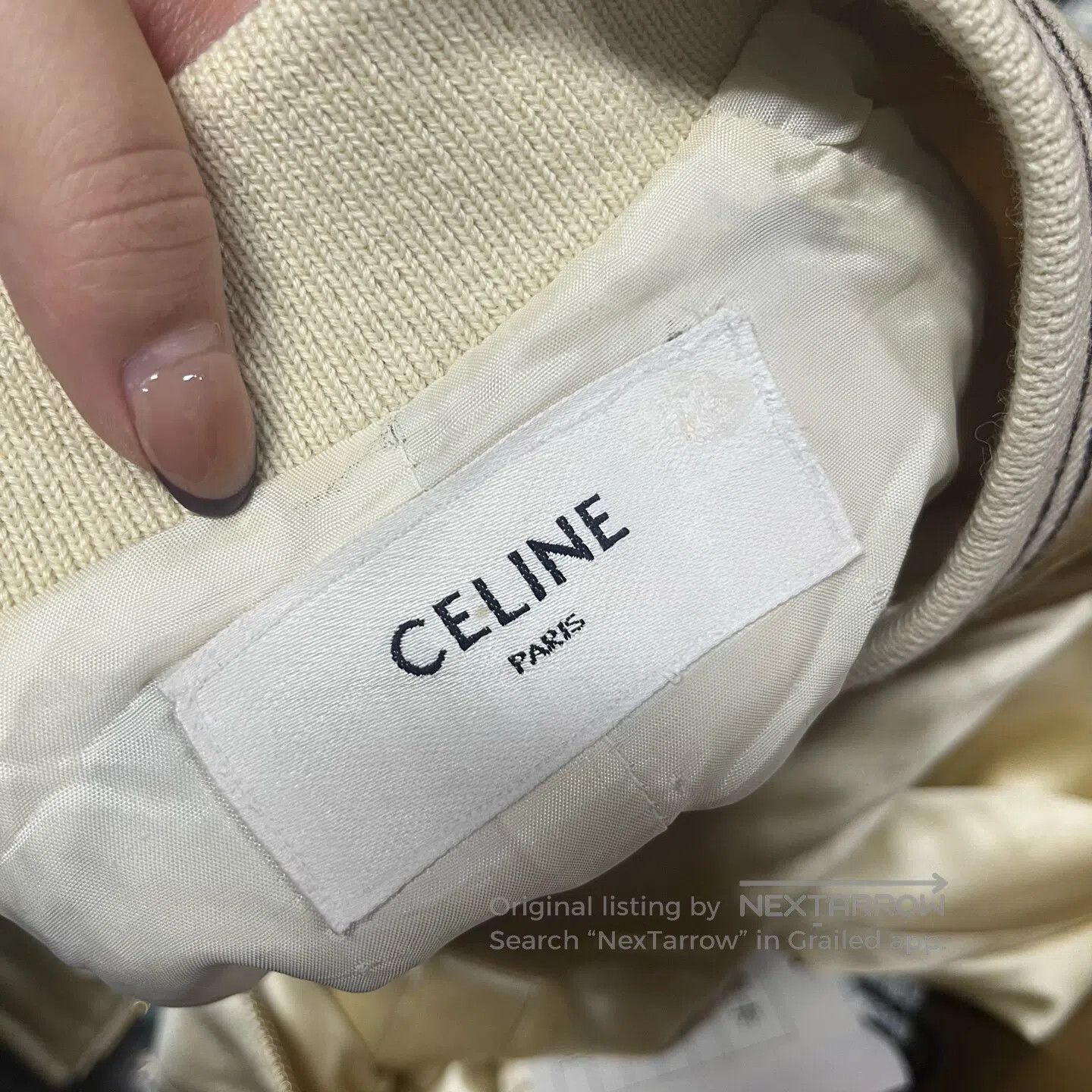 Celine CELINE Long-sleeved shirt with a collar Baseball uniform| Size US M / EU 48-50 / 2 - 5 Thumbnail