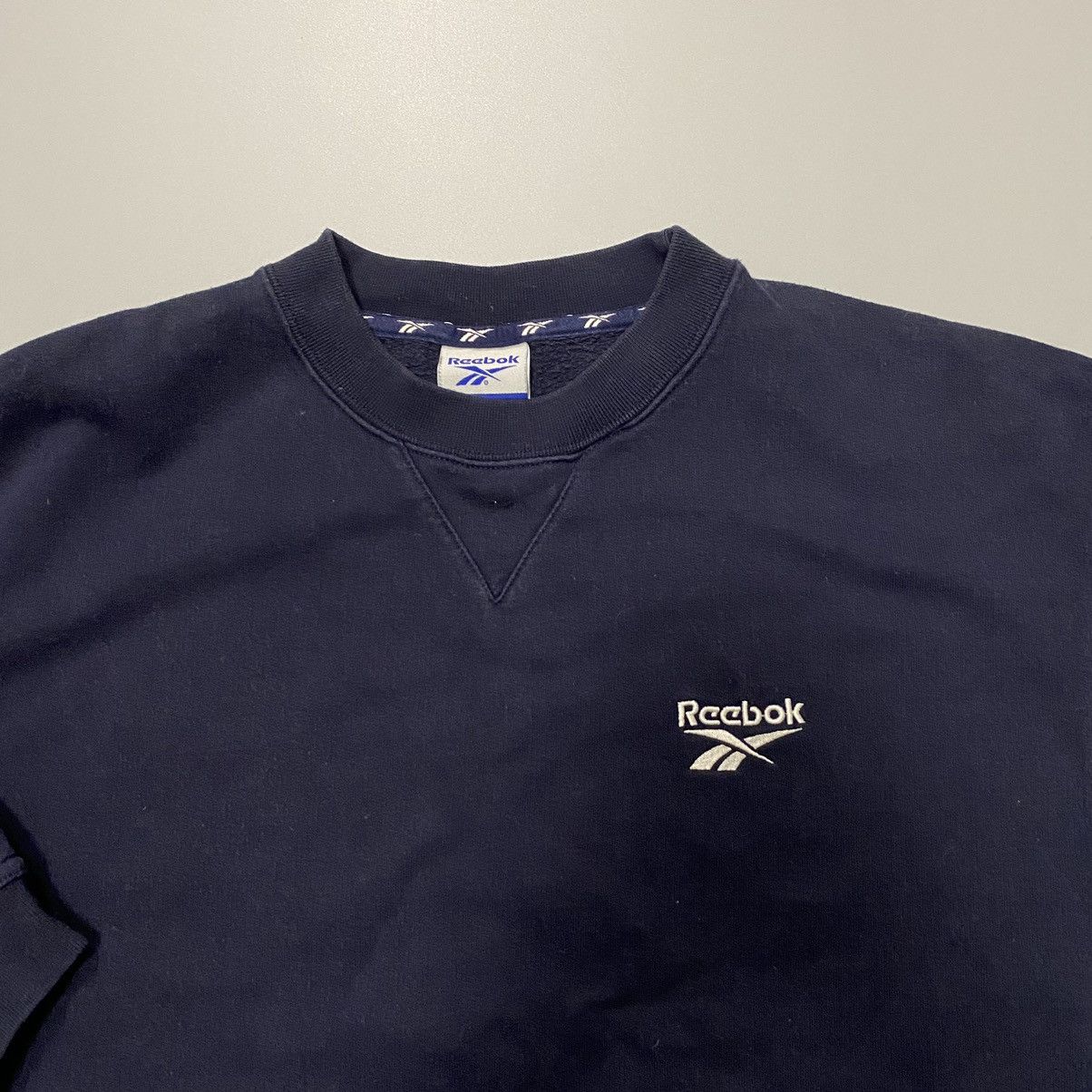 Reebok × Vintage Vintage Reebok Sweatshirt XS/S Blue Navy Size US XS / EU 42 / 0 - 4 Thumbnail