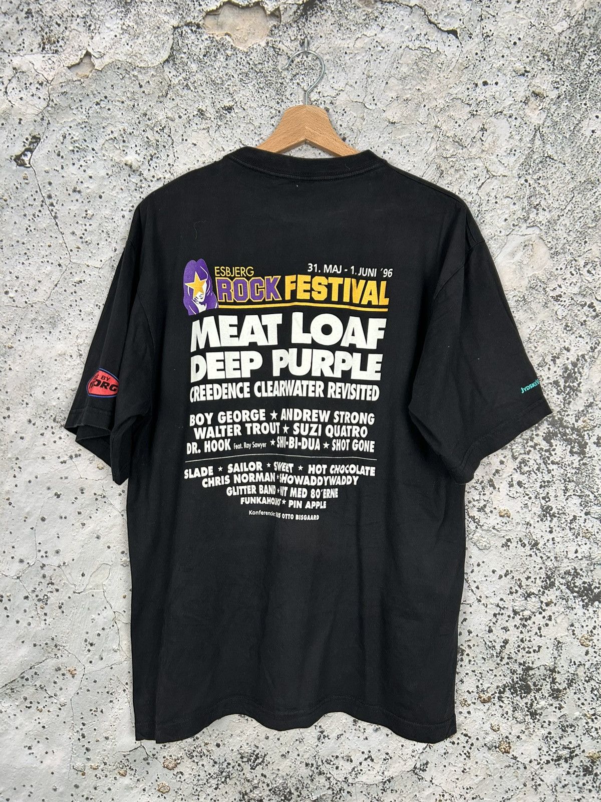 Band Tees Vintage 1996 Esbjerg Rock Festival Meat Leaf Deep Purple Size US L / EU 52-54 / 3 - 2 Thumbnail