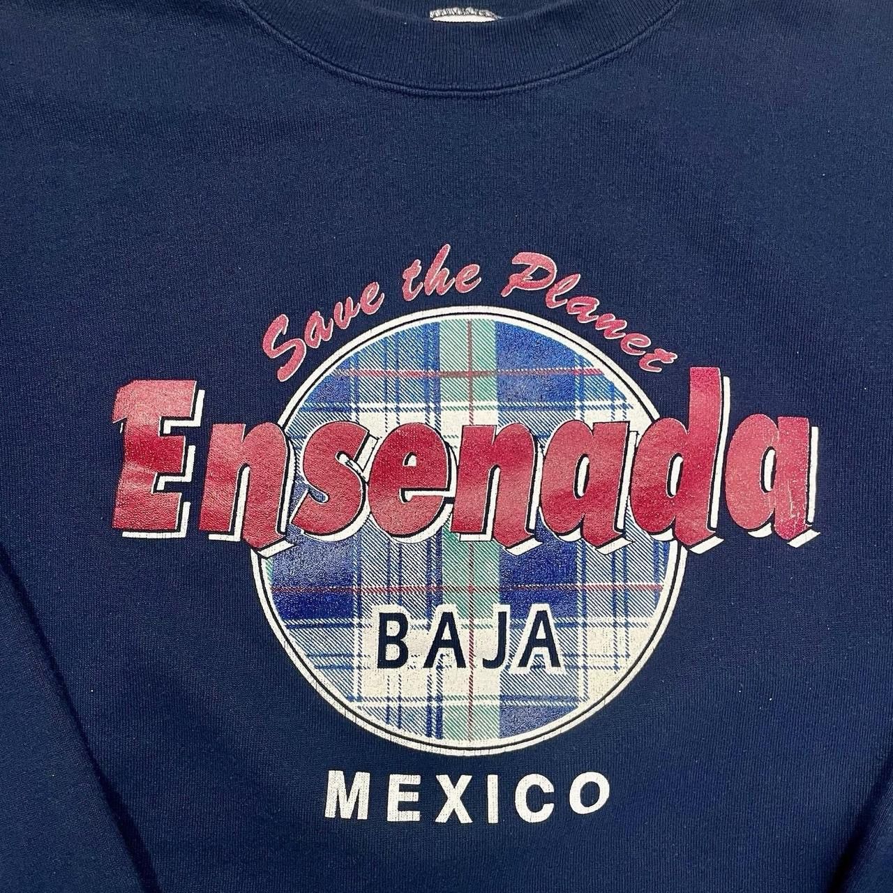 Planet Hollywood × Vintage Vintage 90s Save The Planet Ensenada Baja Mexico Sweatshirt Size US XL / EU 56 / 4 - 3 Thumbnail