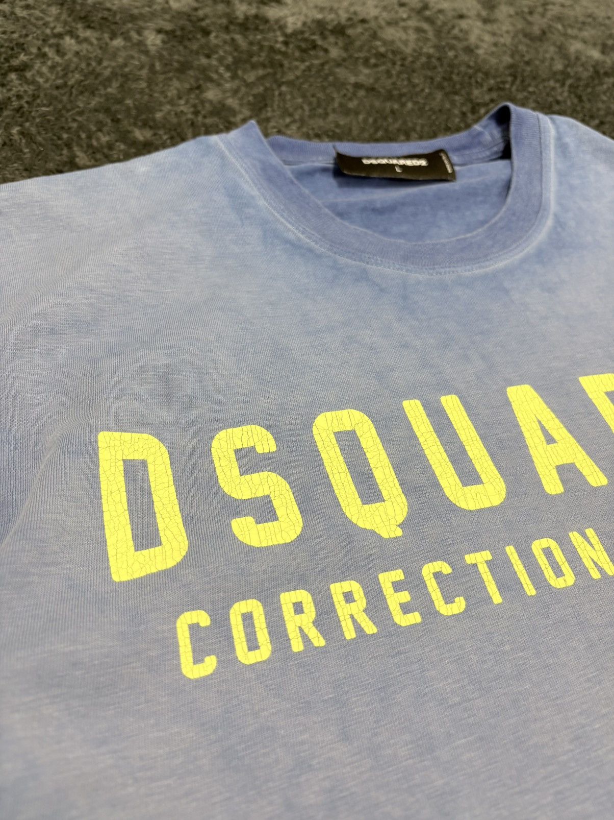 Dsquared2 Dsquared 2 Blue Dyed Faded Washed Style Tee Size US L / EU 52-54 / 3 - 3 Thumbnail