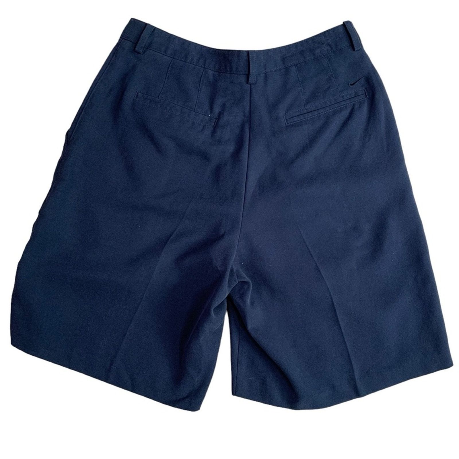 Nike Nike Women's Size 4 Small Golf Shorts Navy Blue Pleated Size 27" / US 4 / IT 40 - 3 Thumbnail