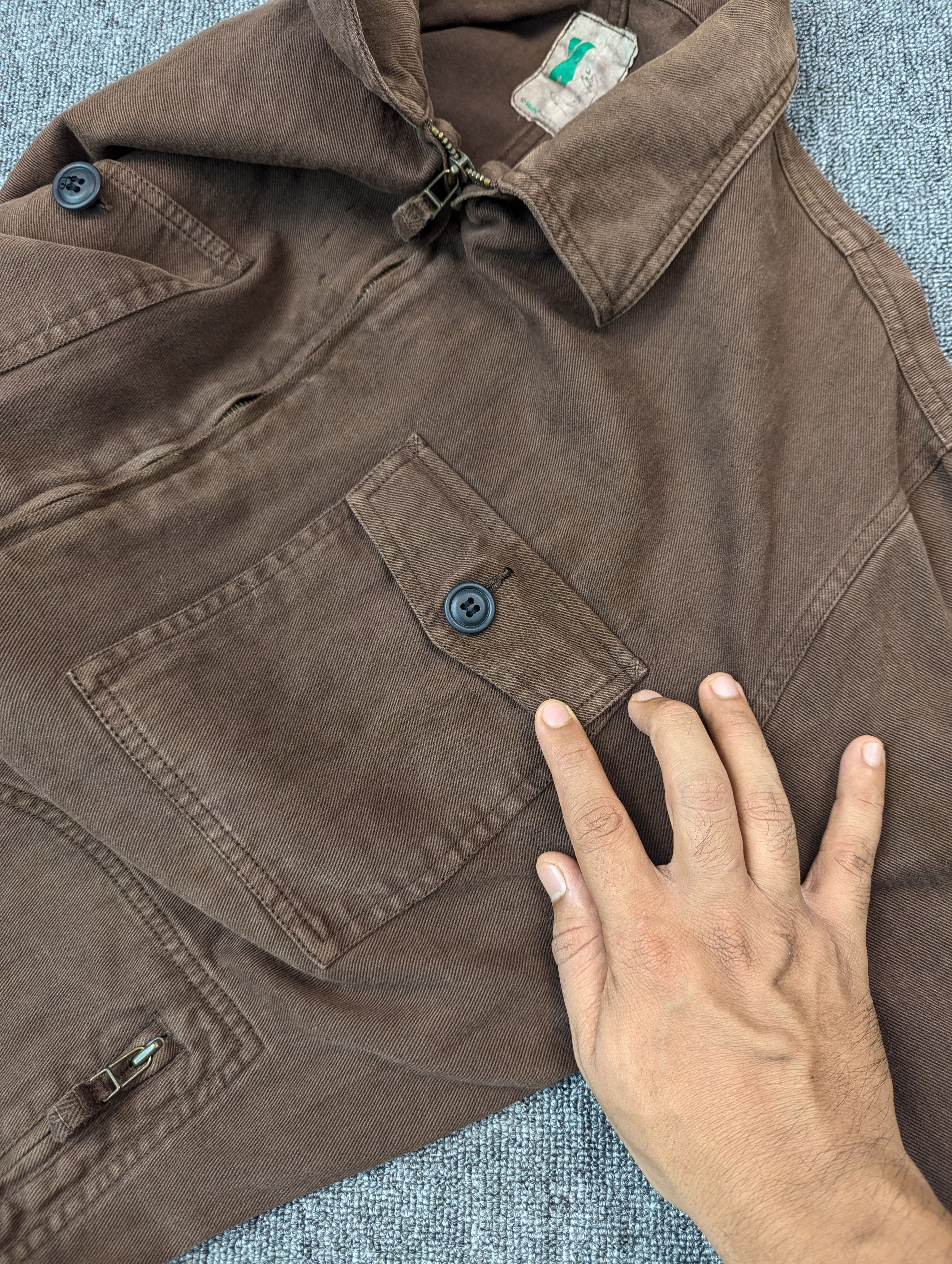 Japanese Brand Vintage Mackdaddy Distressed Brown Cotton Jacket Size US L / EU 52-54 / 3 - 14 Thumbnail