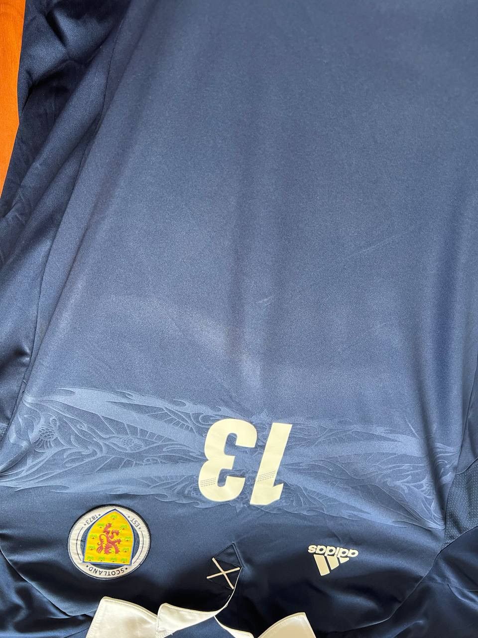 Adidas 2011 SCOTLAND #13 PLAYER ISSUED SOCCER FOOTBALL JERSEY XL Size US XL / EU 56 / 4 - 18 Thumbnail