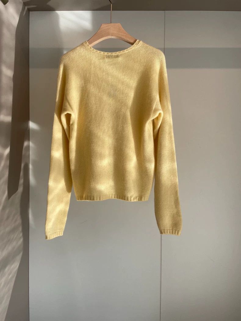 Loro Piana LORO PIANA Goose yellow cashmere sweater Size M / US 6-8 / IT 42-44 - 2 Thumbnail