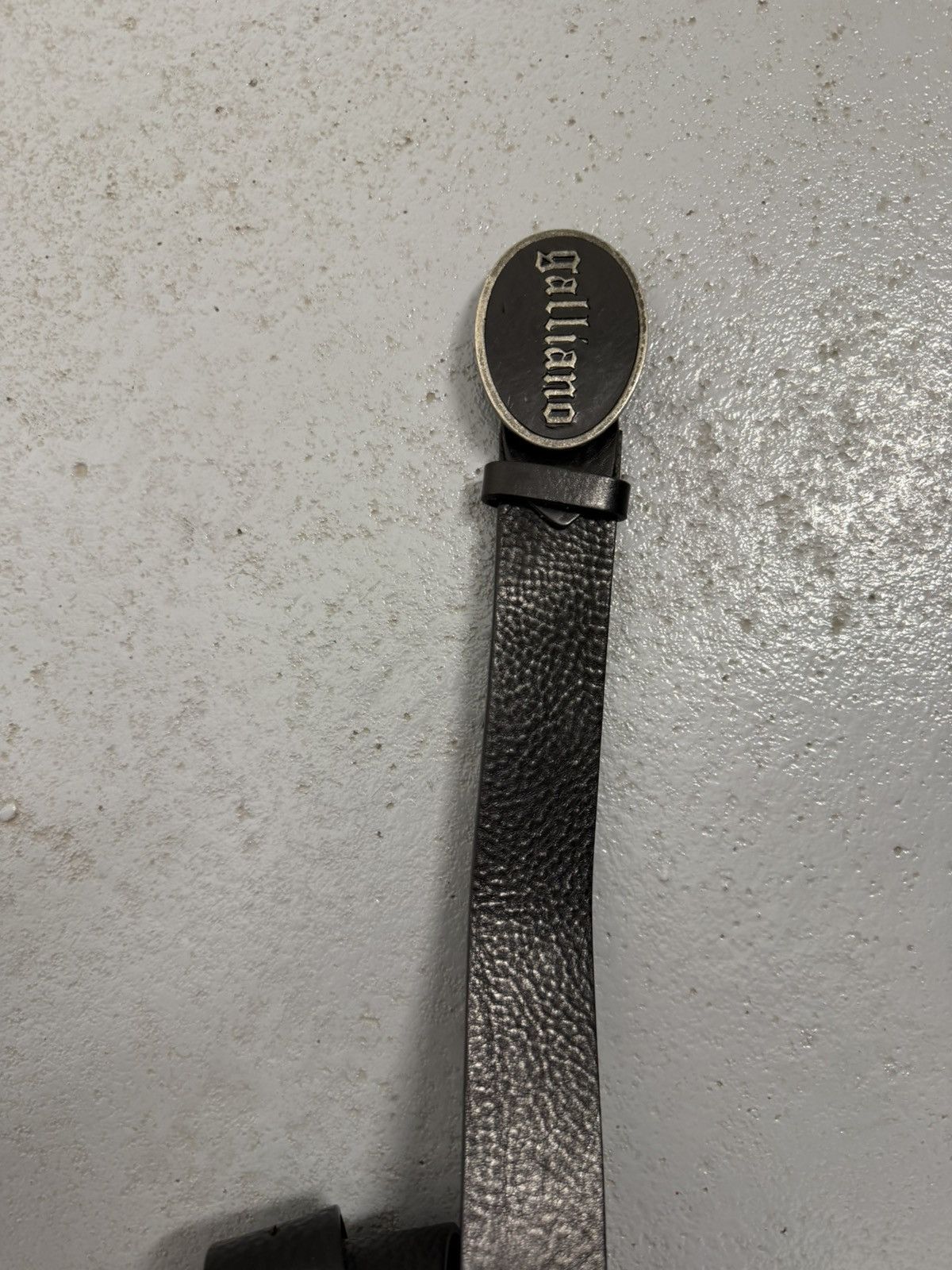 John Galliano Vintage 00s John Galliano Leather Buckle Logo Belt Size ONE SIZE - 6 Thumbnail