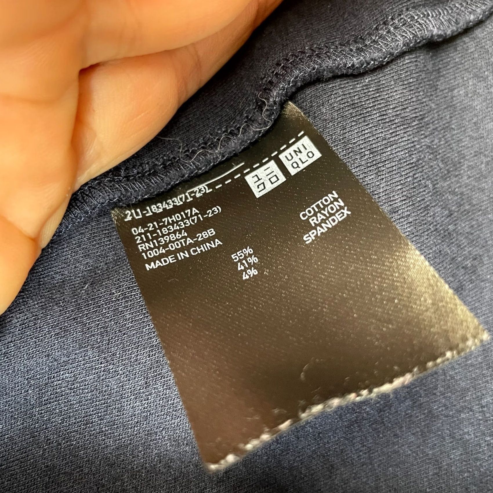 Uniqlo Uniqlo Jacket Womens Large Blue Coat Cotton Stretch Shawl Collar Relaxed Classic Size L / US 10 / IT 46 - 4 Thumbnail