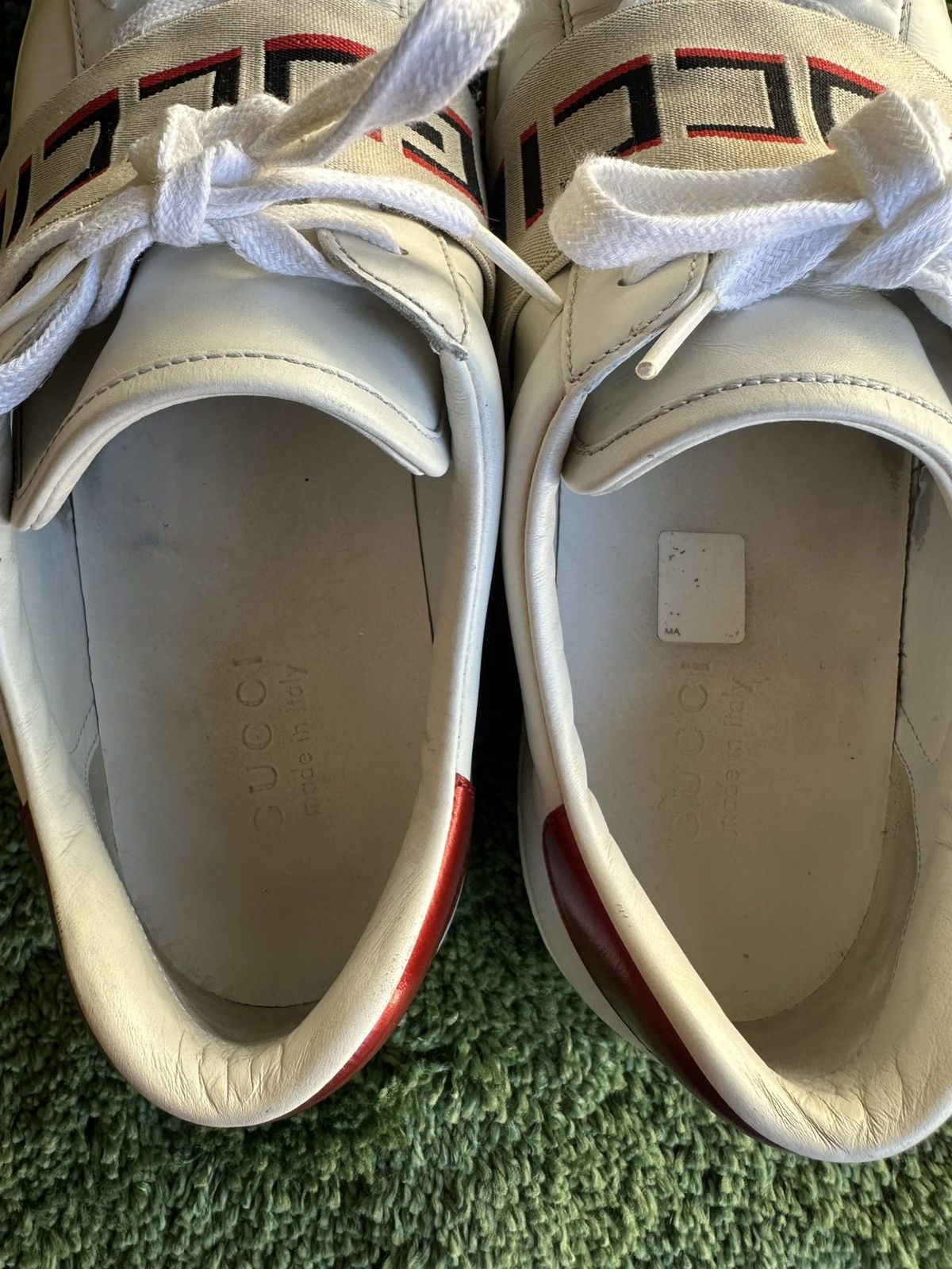 Gucci Gucci Ace Stripe Ivory “White Red Black” US size 11 Size US 11 / EU 44 - 7 Thumbnail