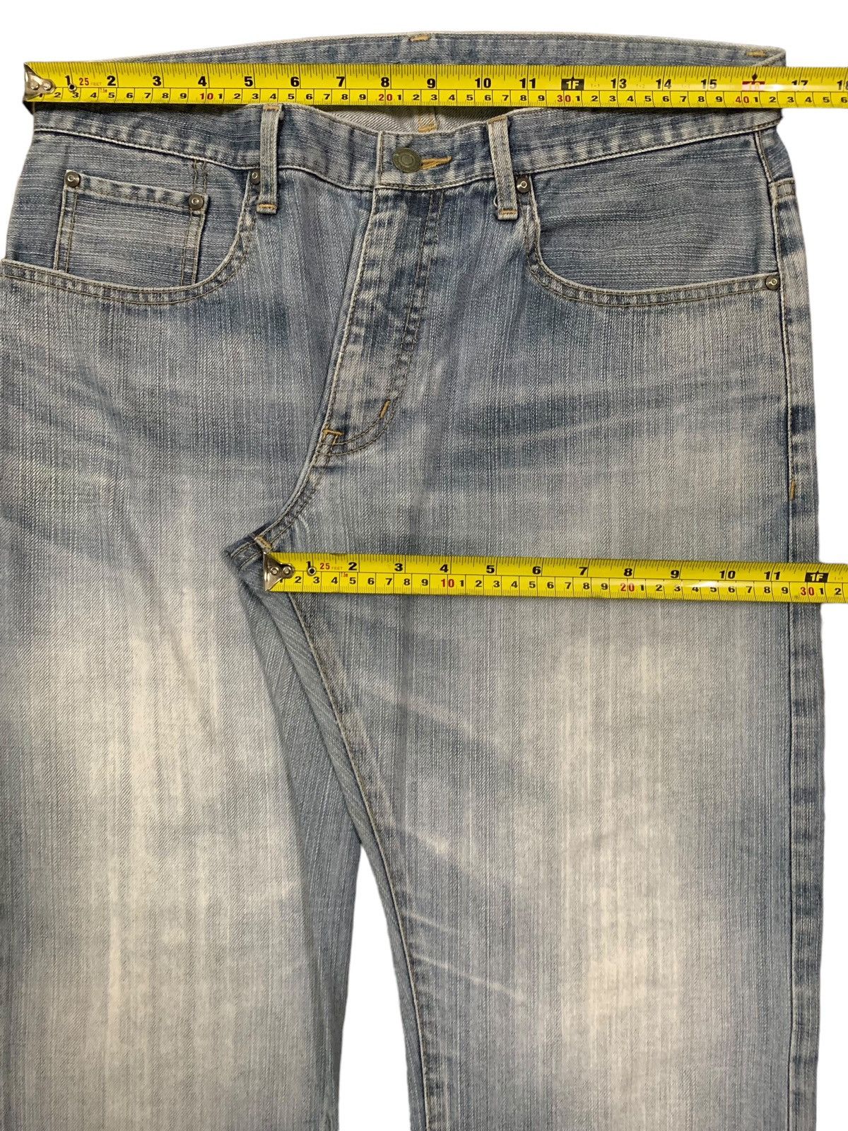 Takeo Kikuchi Vintage Japanese Brand Takeo Kikuchi Blue Washed Baggy Jeans Size US 33 - 15 Thumbnail
