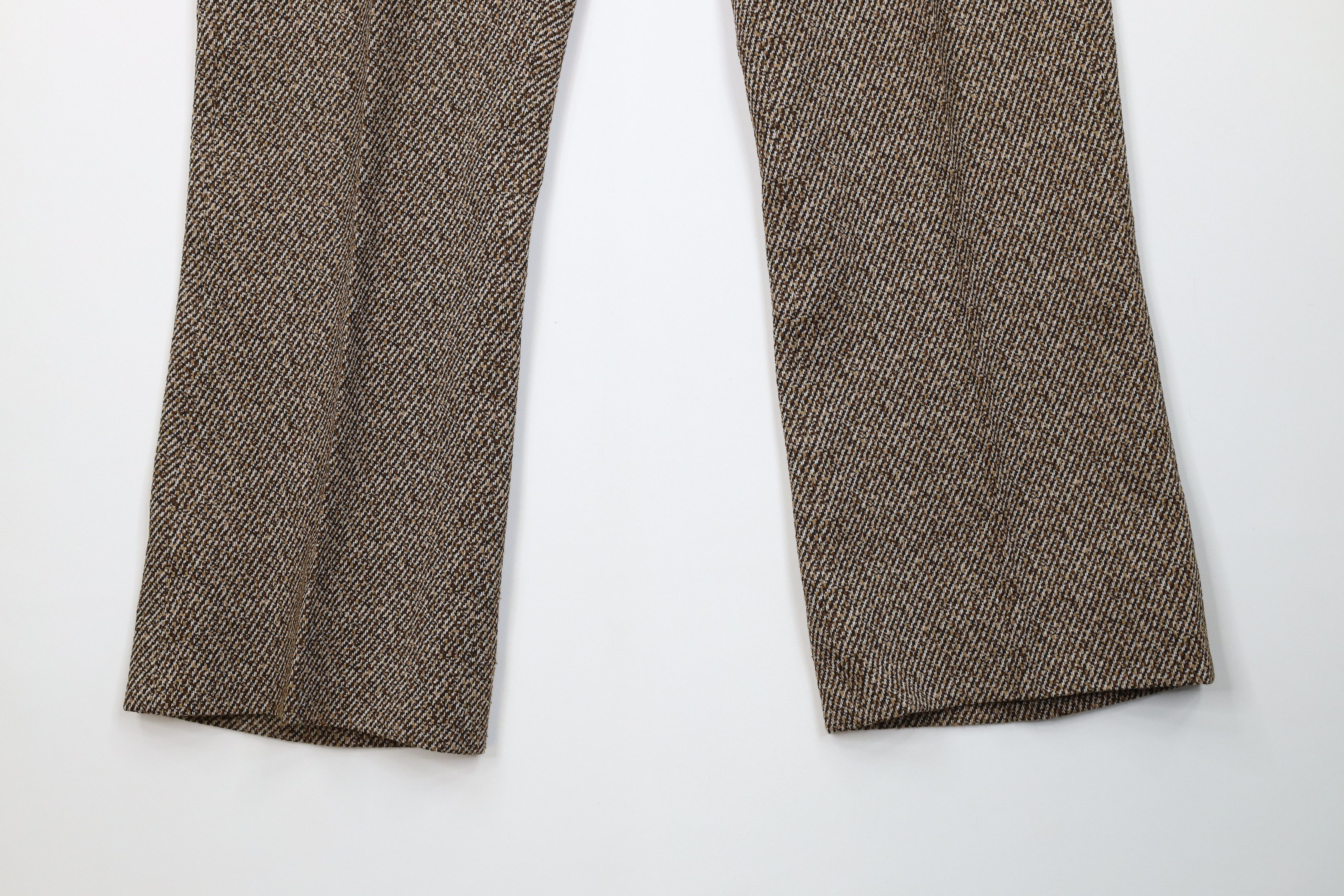 Vintage Vintage 60s Streetwear Knit Bell Bottoms Chino Pants Brown Size US 38 / EU 54 - 4 Thumbnail