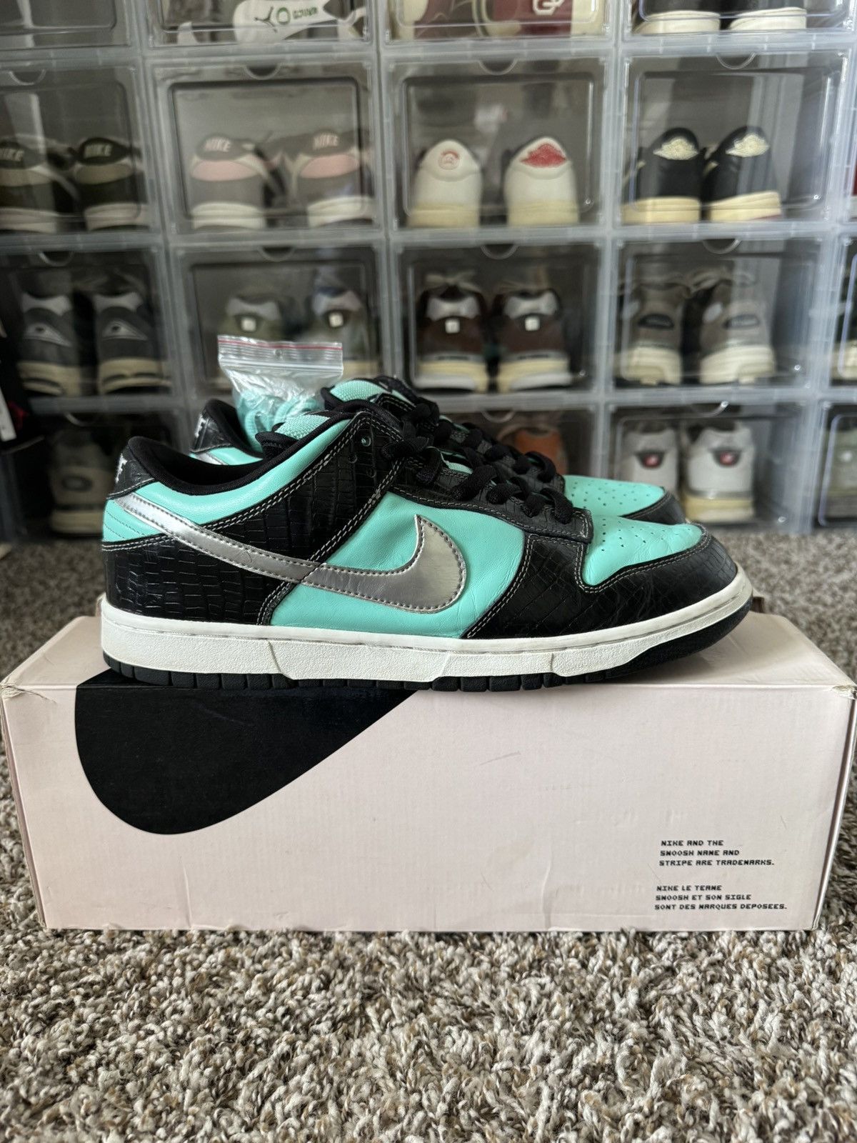 Nike SB Nike SB Dunk Low Pro x Diamond Supply Co. Tiffany Size 12 Size US 12 / EU 45 - 2 Thumbnail
