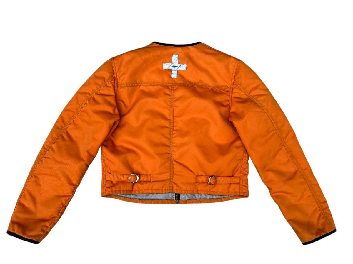 Marithe + Francois Girbaud Vintage 90s Marithe Francois Girbaud Orange Cropped Jacket Size US M / EU 48-50 / 2 - 15 Thumbnail