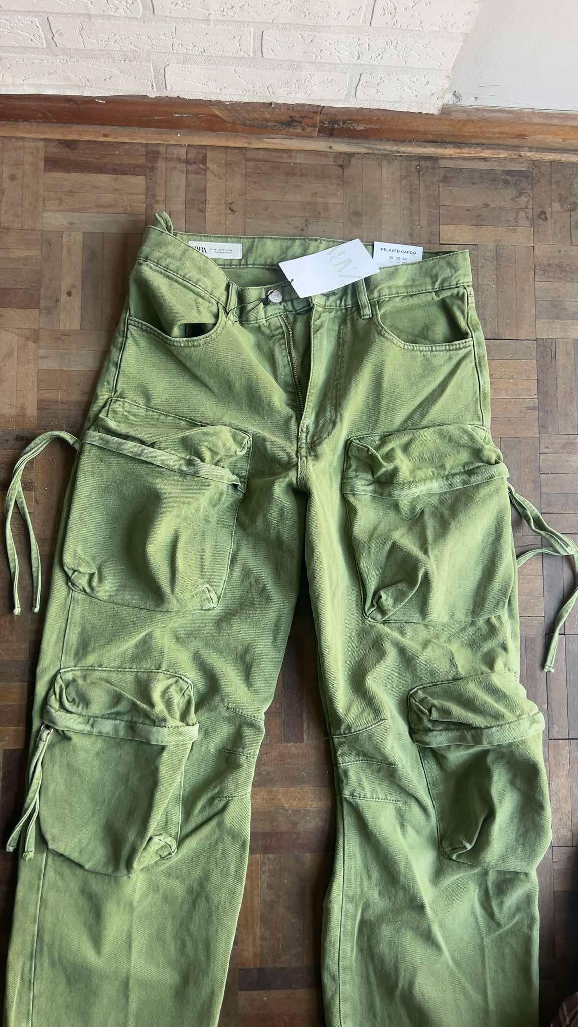 Zara Zara Cargo trousers size man 30 green color Size US 30 / EU 46 - 10 Thumbnail