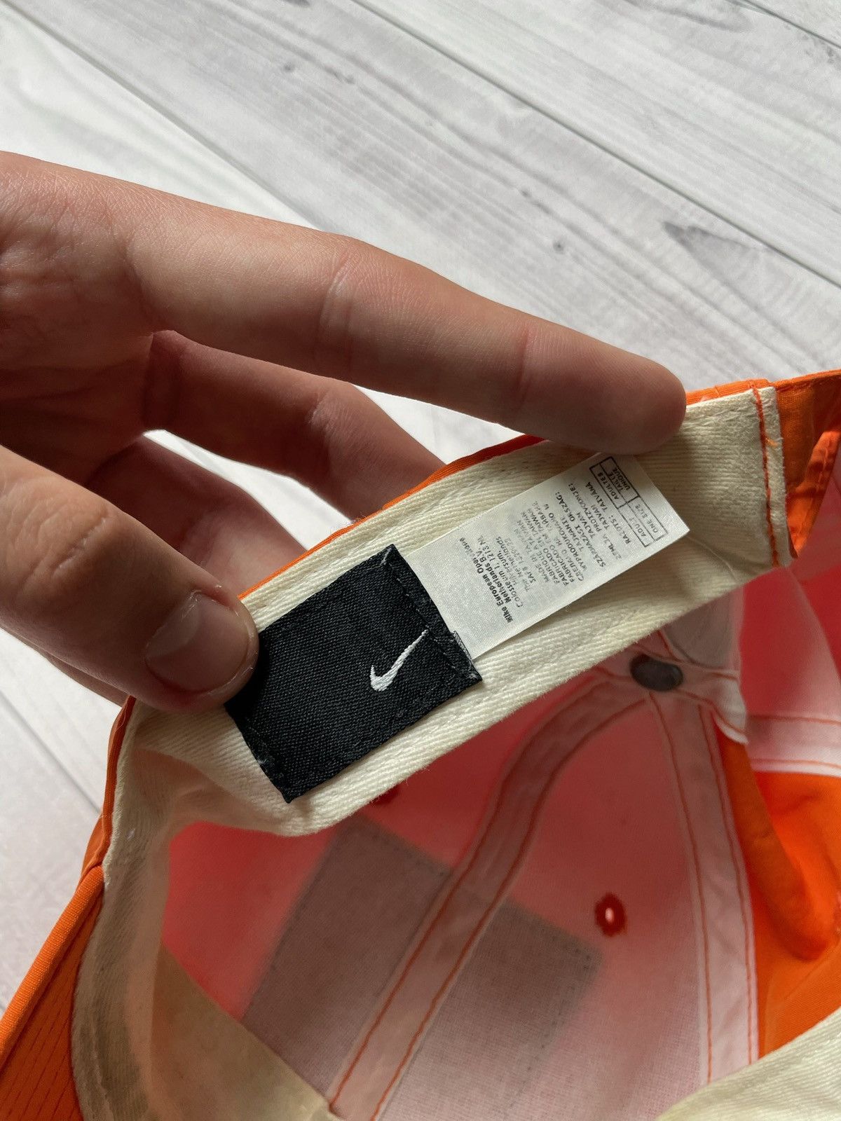 Vintage Vintage Nike Nederland Holland soccer cap logo orange Size ONE SIZE - 4 Thumbnail