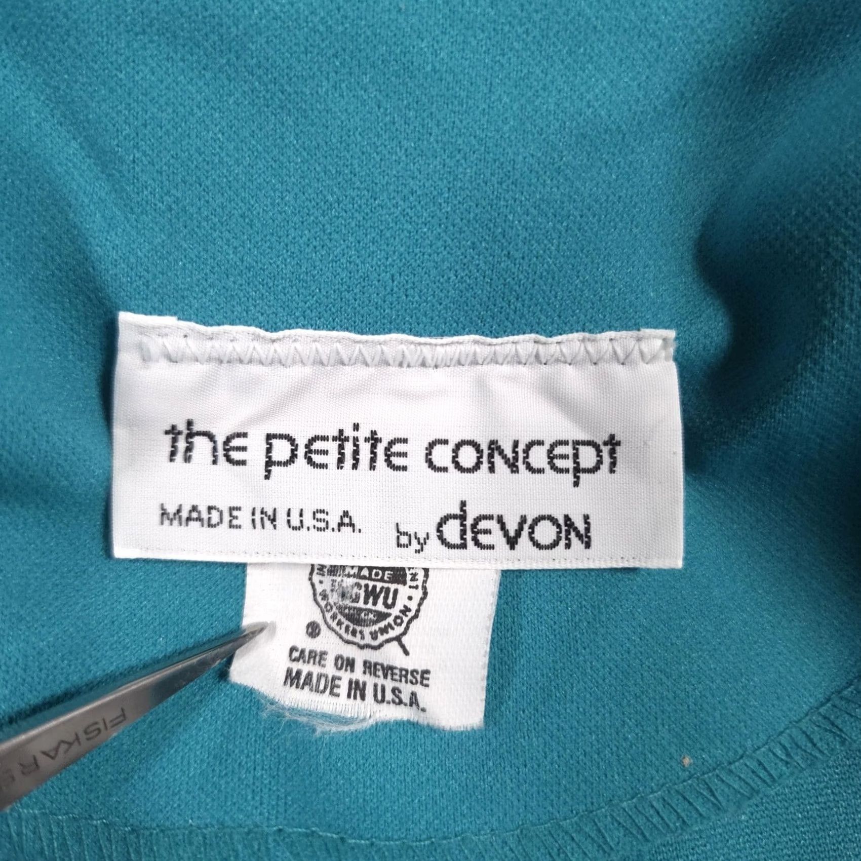 Vintage VINTAGE The Petite Concept Blazer Womens Petite 14 Green One-Button Jacket USA 80s Mens Ladies? Size XL / US 12-14 / IT 48-50 - 6 Thumbnail