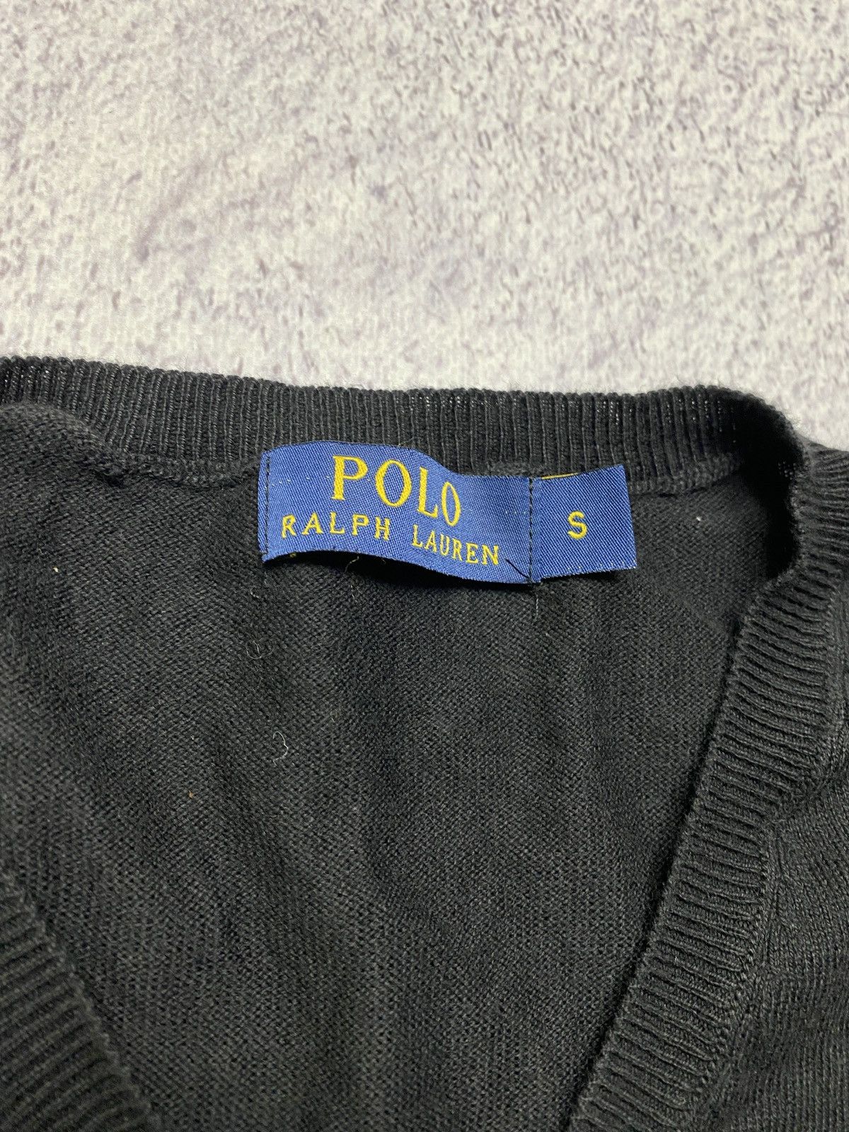 Polo Ralph Lauren Vintage Polo Ralph Lauren Luxury Black V-Neck Sweater Size US M / EU 48-50 / 2 - 8 Thumbnail