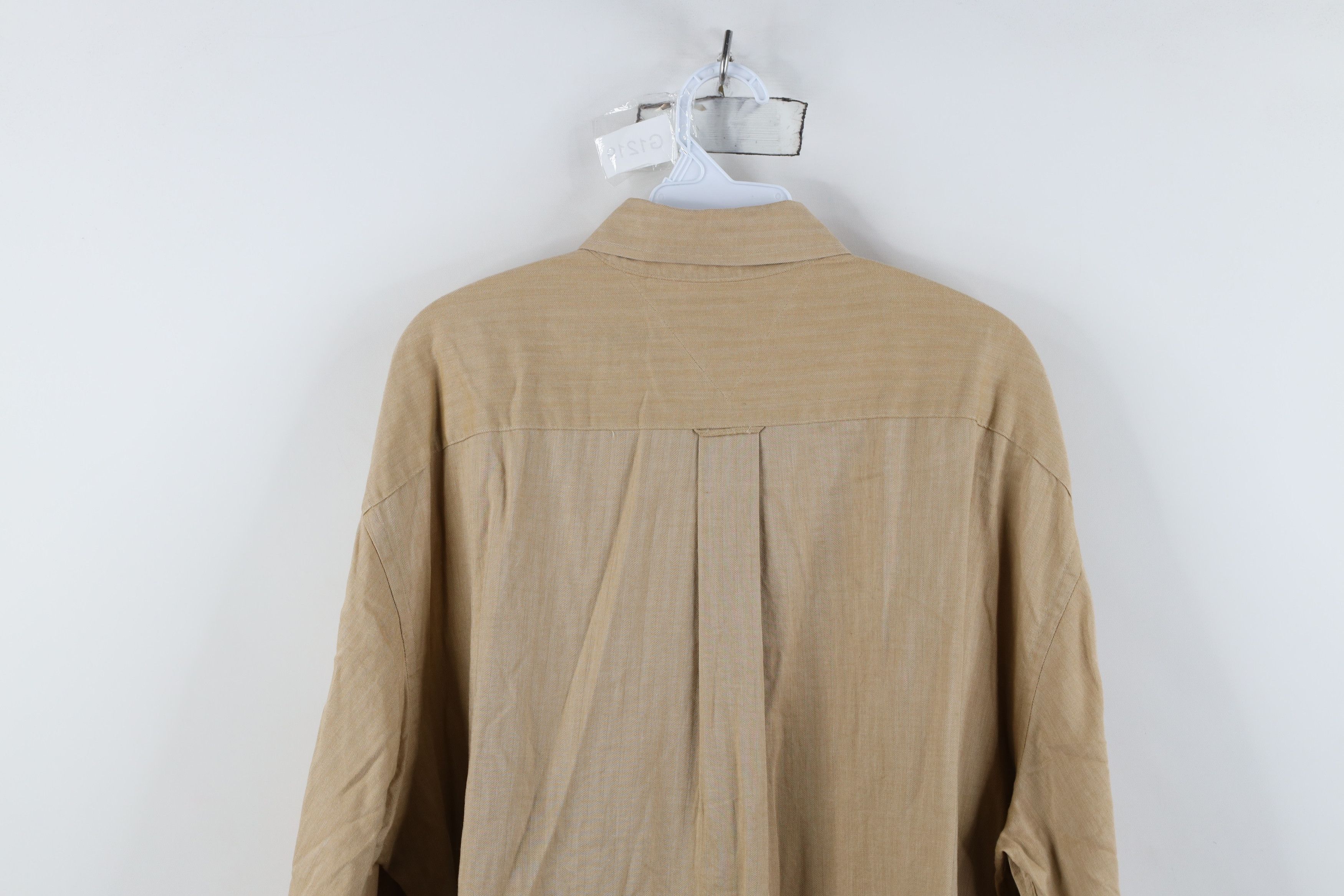 Tommy Hilfiger Vintage 90s Tommy Hilfiger Herringbone Button Down Shirt Size US M / EU 48-50 / 2 - 11 Thumbnail