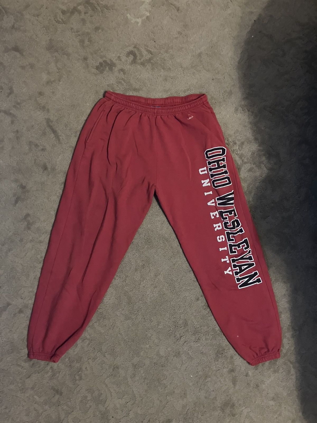 Champion × Vintage Red Champion College Sweatpants Size US 34 / EU 50 - 1 Thumbnail