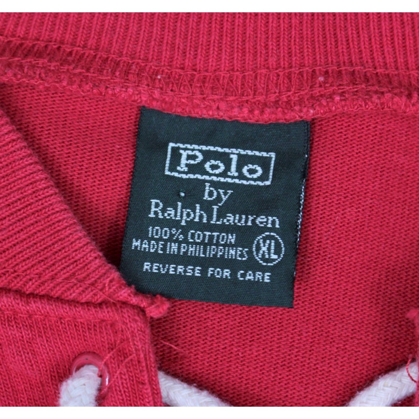 Polo Ralph Lauren VTG 1990s Polo Ralph Lauren Red Shirt Sz L Men’s Polo Ralph Lauren Shirt 90s Vintage Sportswear/Beach Mens Size US L / EU 52-54 / 3 - 3 Thumbnail