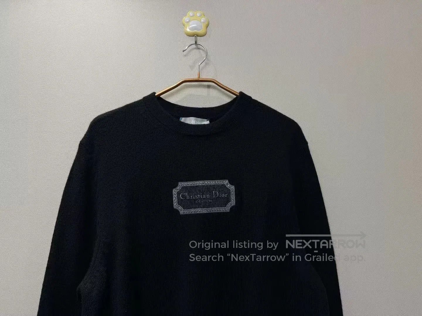 Dior Dior New Black Embroidered Logo Sweater. Size US L / EU 52-54 / 3 - 2 Thumbnail