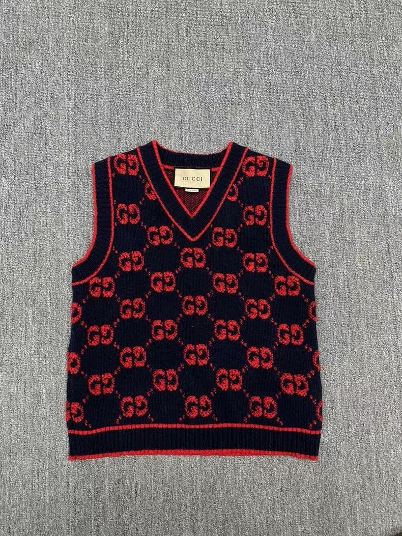 Gucci Gucci Double G full print knitted vest 2501-Nextarrow Size US S / EU 44-46 / 1 - 1 Thumbnail
