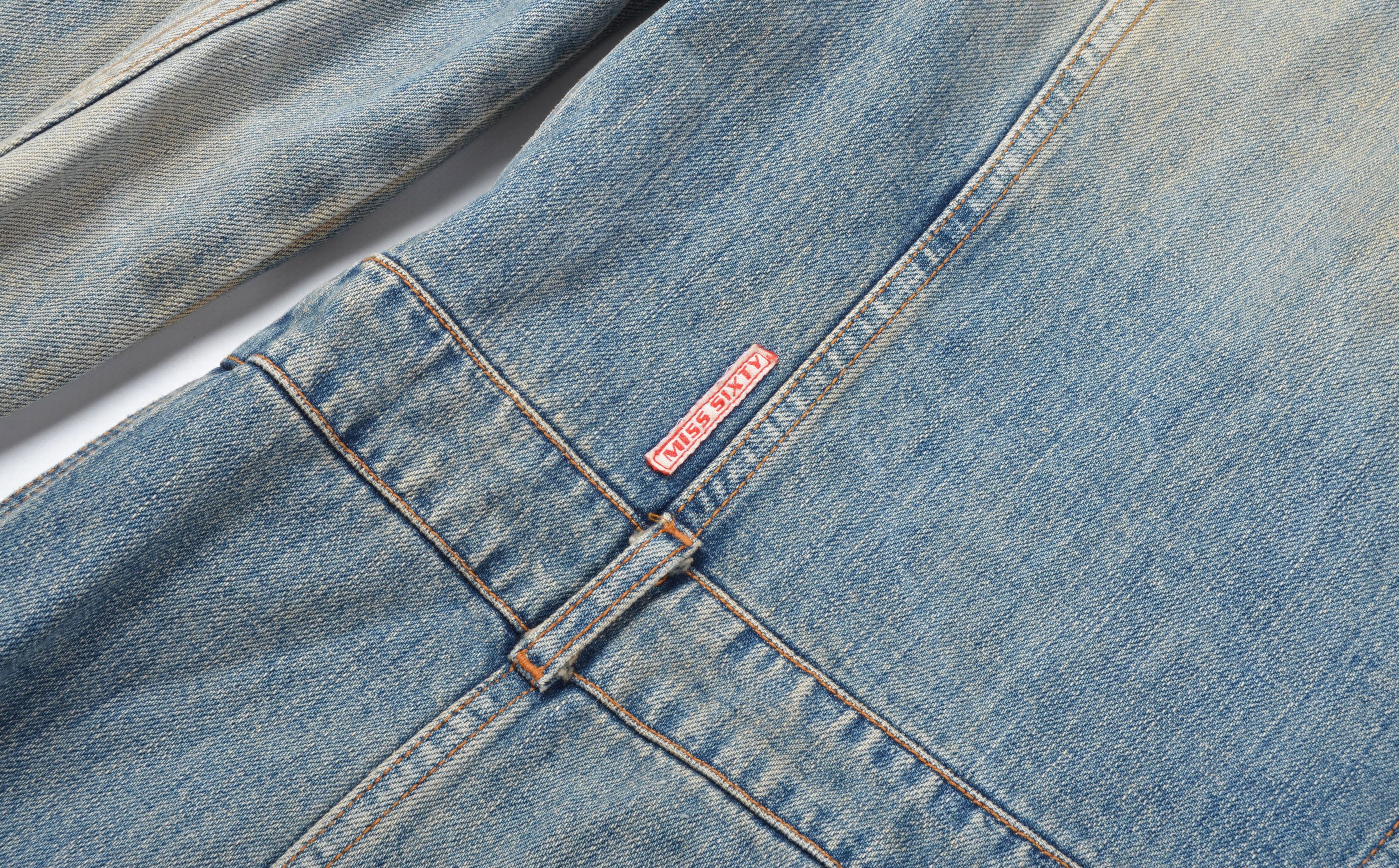 Miss Sixty Vintage Miss Sixty Y2K Blue Long Denim Jacket Size M / US 6-8 / IT 42-44 - 9 Thumbnail