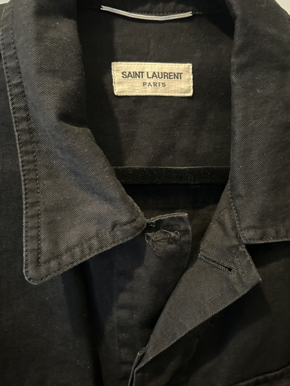 Saint Laurent Paris SS15 "Psych Rock" Black Utility Jacket Hedi Size US M / EU 48-50 / 2 - 9 Thumbnail