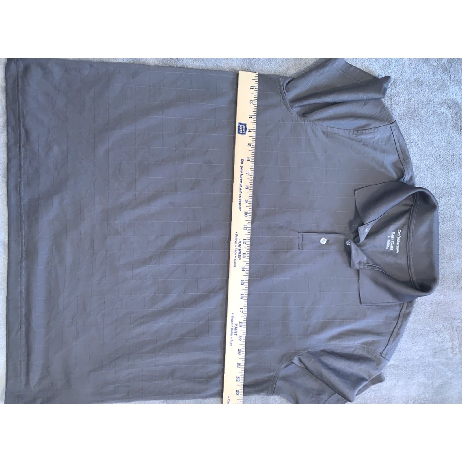 Croft & Barrow Croft & Barrow Polo Shirt Men L Gray Easy Care Short Sleeve Poly Stretch Knit 90s Designer Casual Size US L / EU 52-54 / 3 - 4 Thumbnail