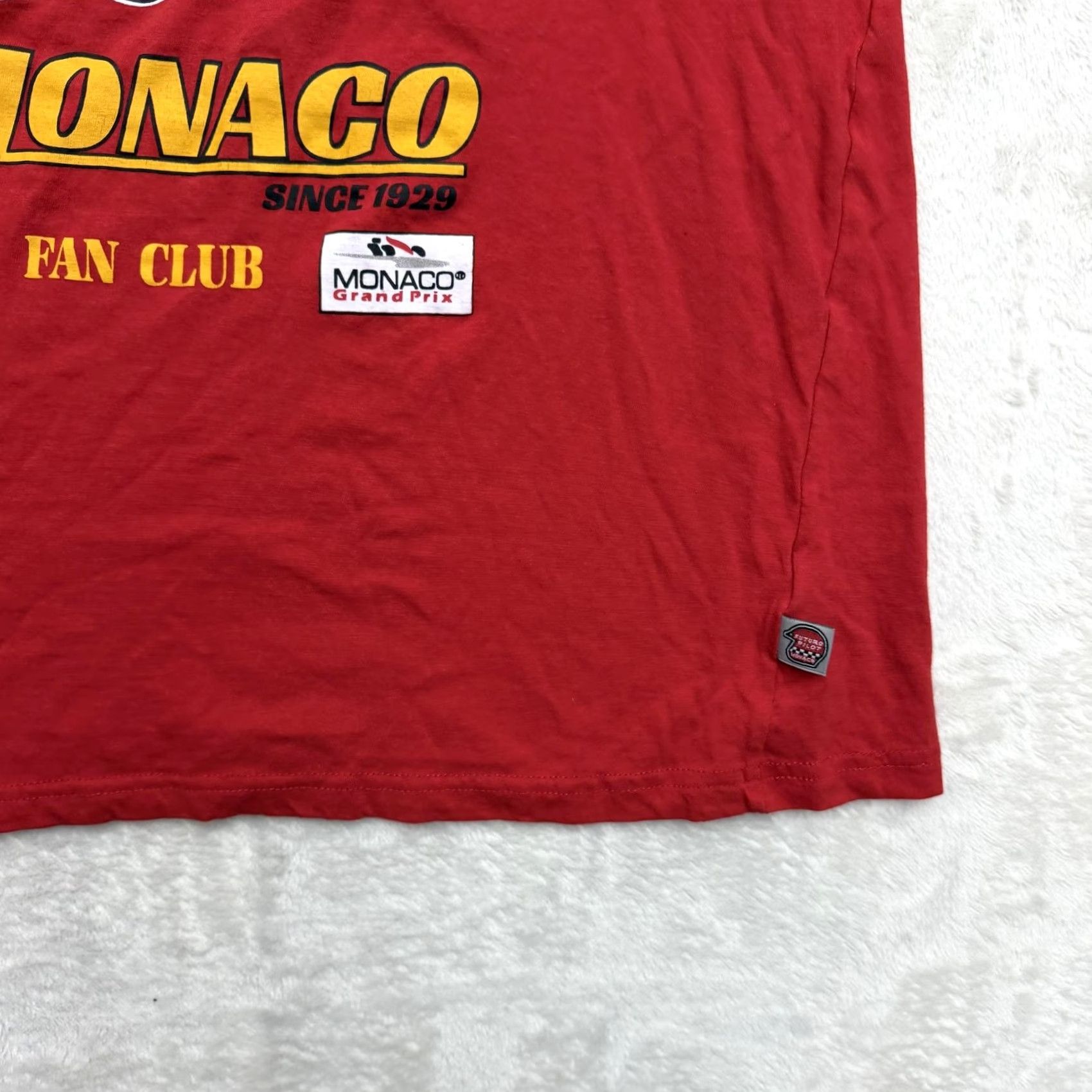 Vintage Monaco Grand Prix Shirt Mens Medium Red Racing Double Sided Graphic Tee Size US M / EU 48-50 / 2 - 4 Thumbnail