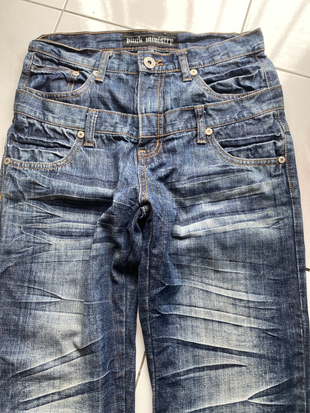 Japanese Brand × Seditionaries VINTAGE PUNK MINISTRY JAPAN BONDAGE DOUBLE WAIST JEANS RARE Size US 29 - 1 Thumbnail