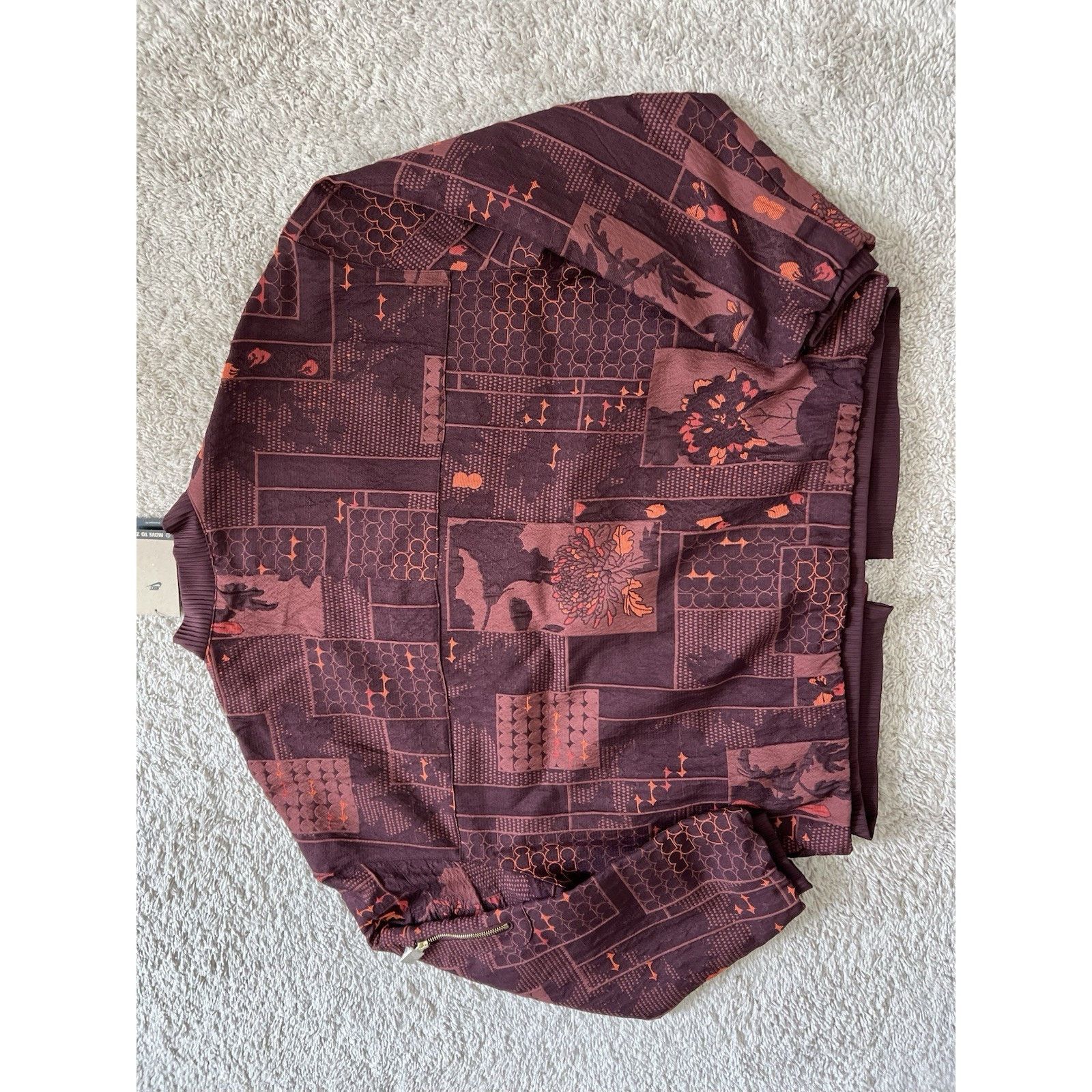 Nike Nike Naomi Osaka Jacquard Jacket Medium Burgundy Crush $300 Size M / US 6-8 / IT 42-44 - 12 Thumbnail