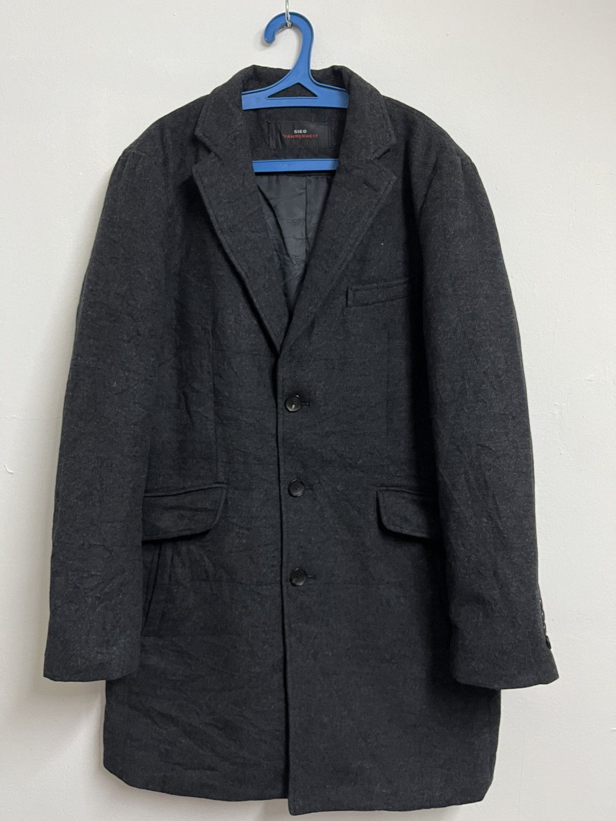 White Sierra 💥Sieg Fahrenheit WOOL Padding Real Goose Down Longcoat Size US L / EU 52-54 / 3 - 1 Thumbnail