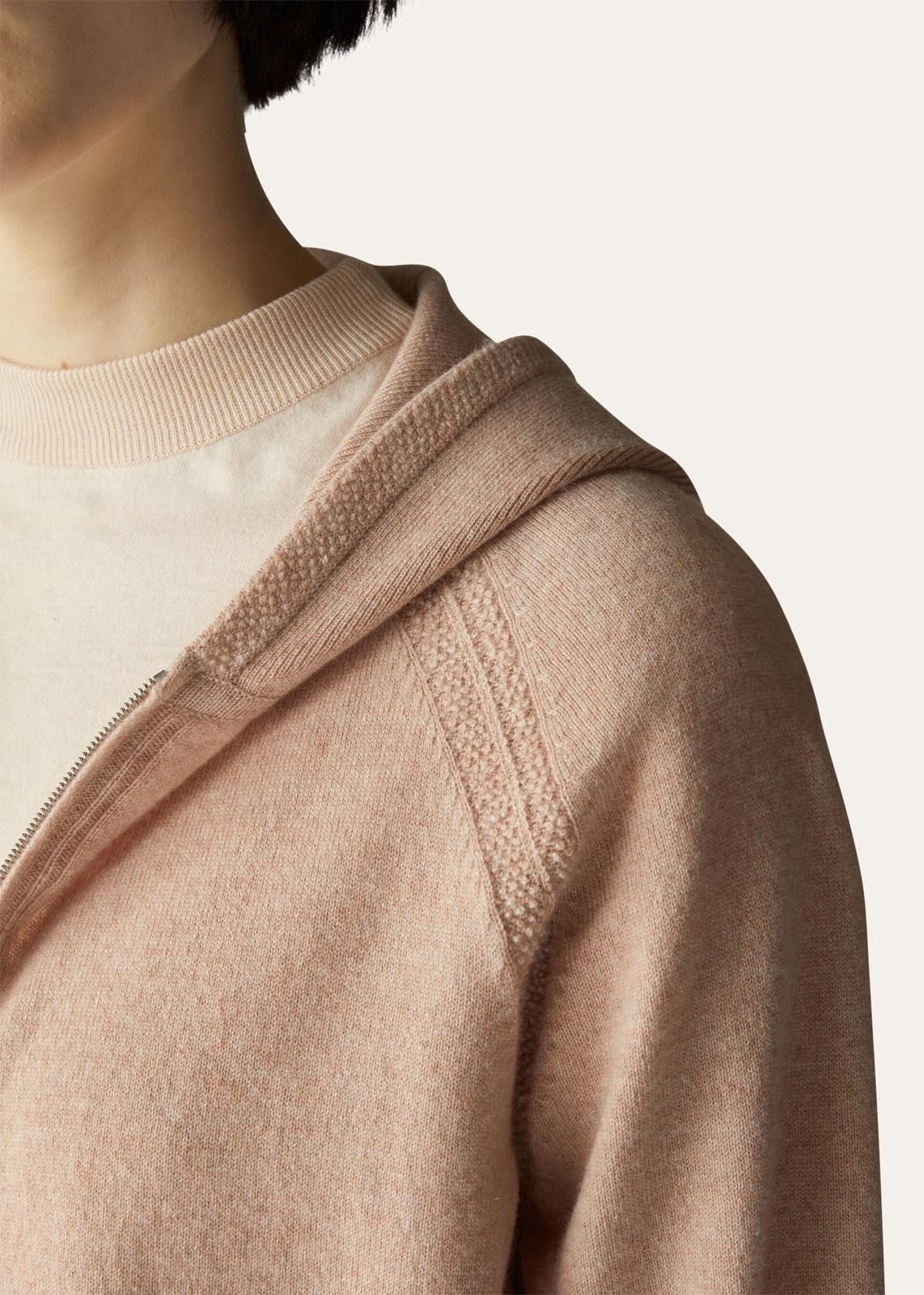 Loro Piana o1srvl11e0824 Merano Boucle Hooded Bomber Jacket in Pink Size M / US 6-8 / IT 42-44 - 6 Thumbnail